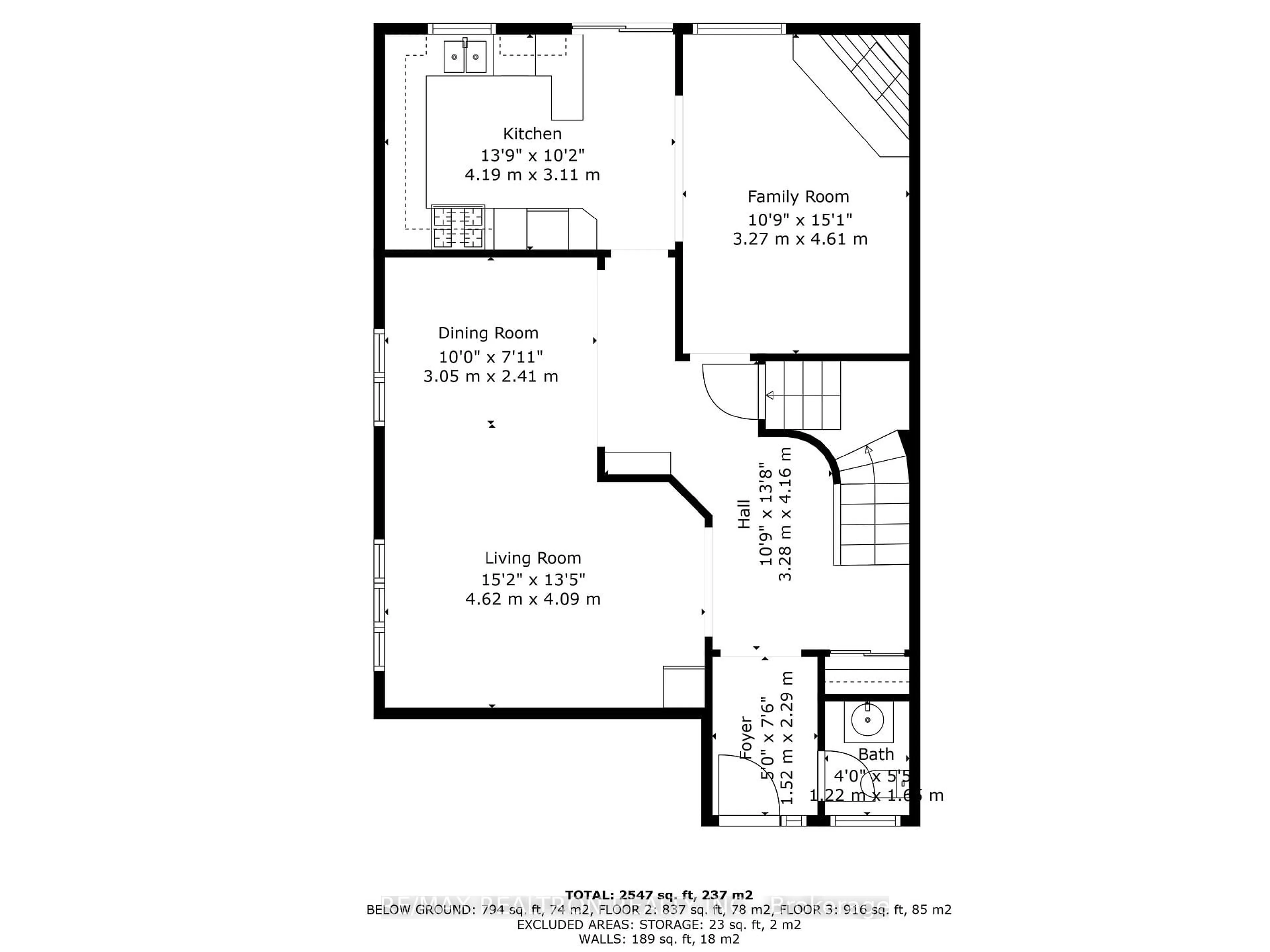 Floor plan for 44 Graham Cres, Markham Ontario L3P 4M1