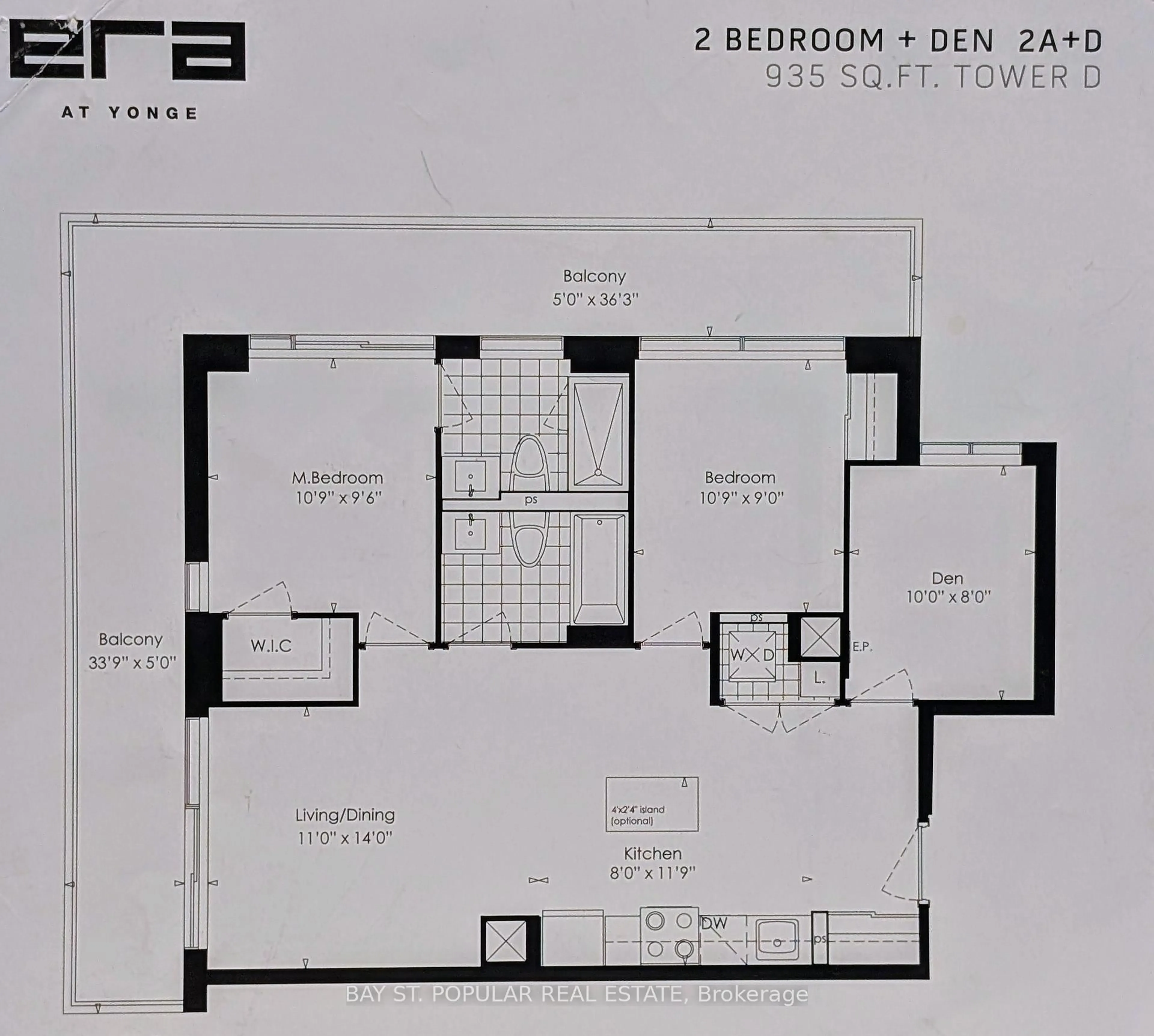 Floor plan for 95 Oneida Cres #1003, Richmond Hill Ontario L4B 0H5