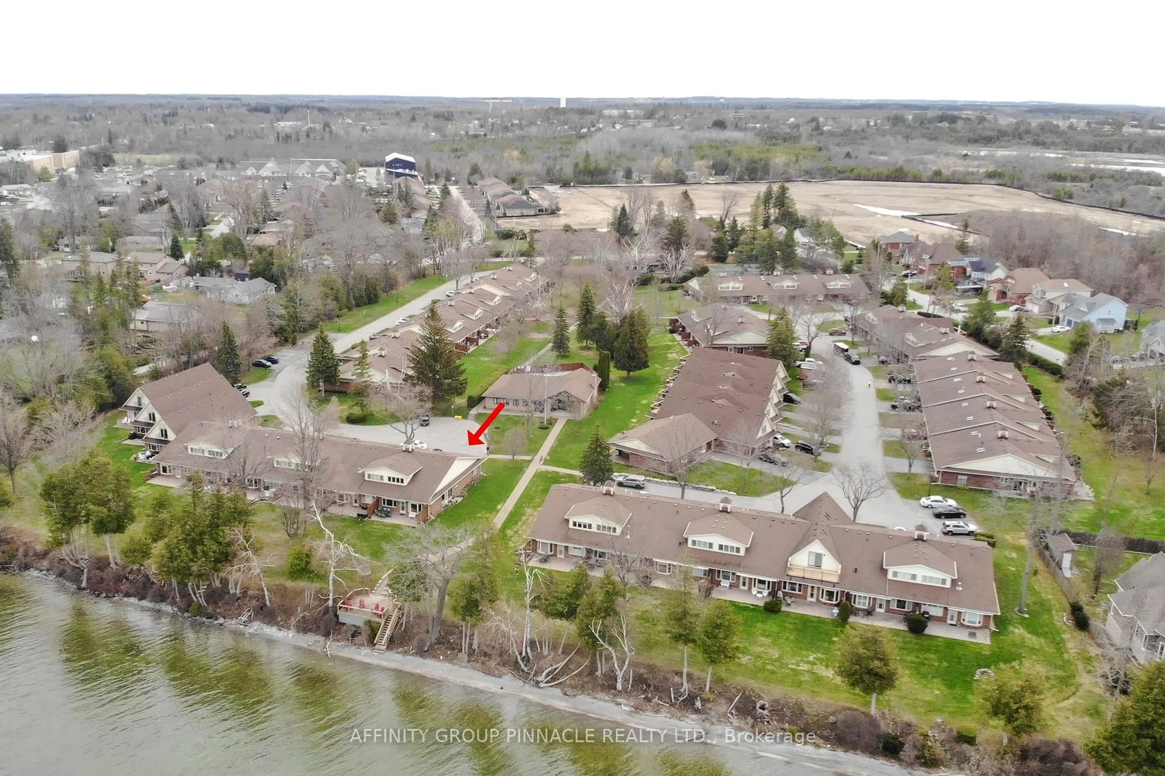 A pic from outside/outdoor area/front of a property/back of a property/a pic from drone, water/lake/river/ocean view for B90 Parklawn Blvd #16, Brock Ontario L0K 1A0