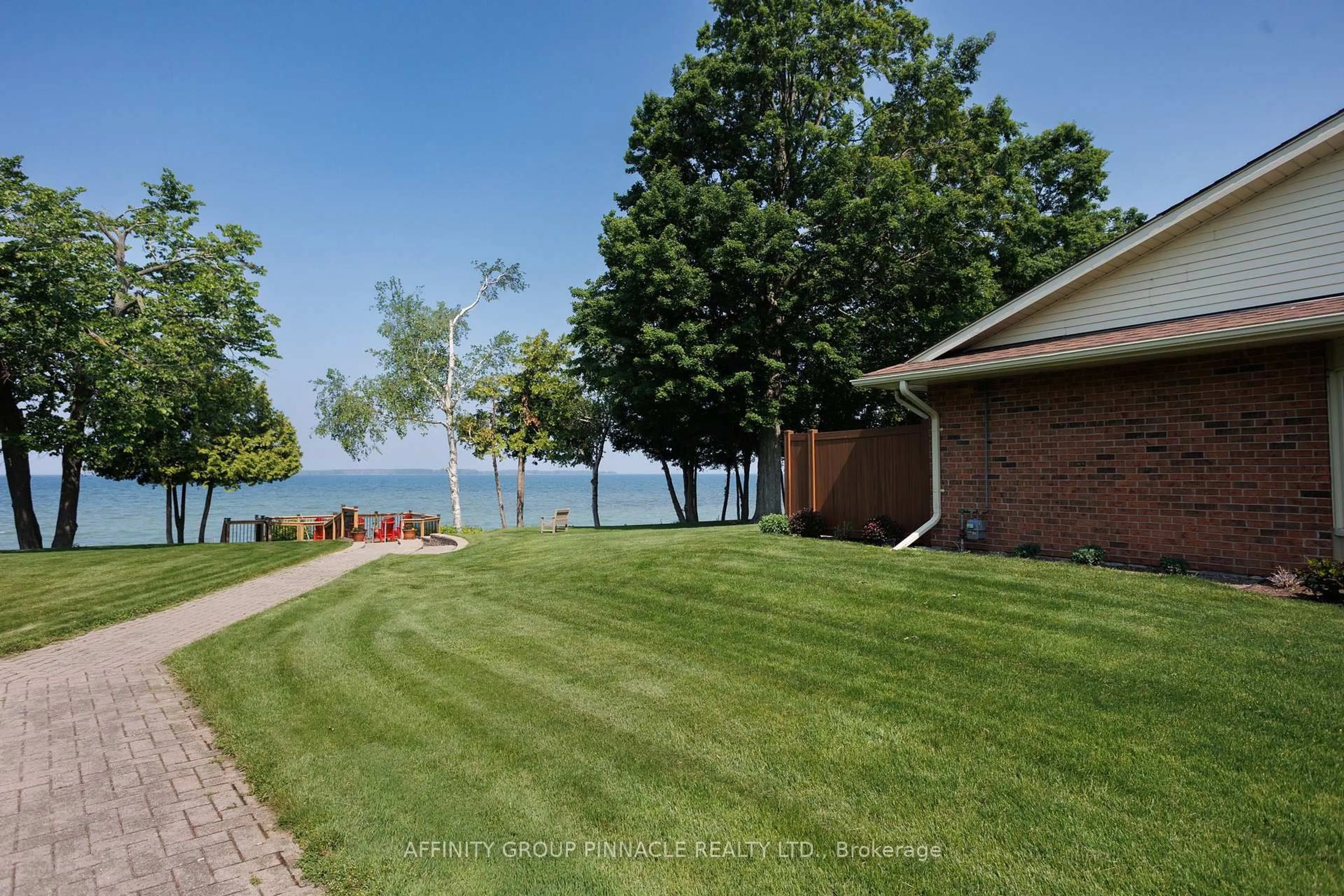 A pic from outside/outdoor area/front of a property/back of a property/a pic from drone, water/lake/river/ocean view for B90 Parklawn Blvd #16, Brock Ontario L0K 1A0