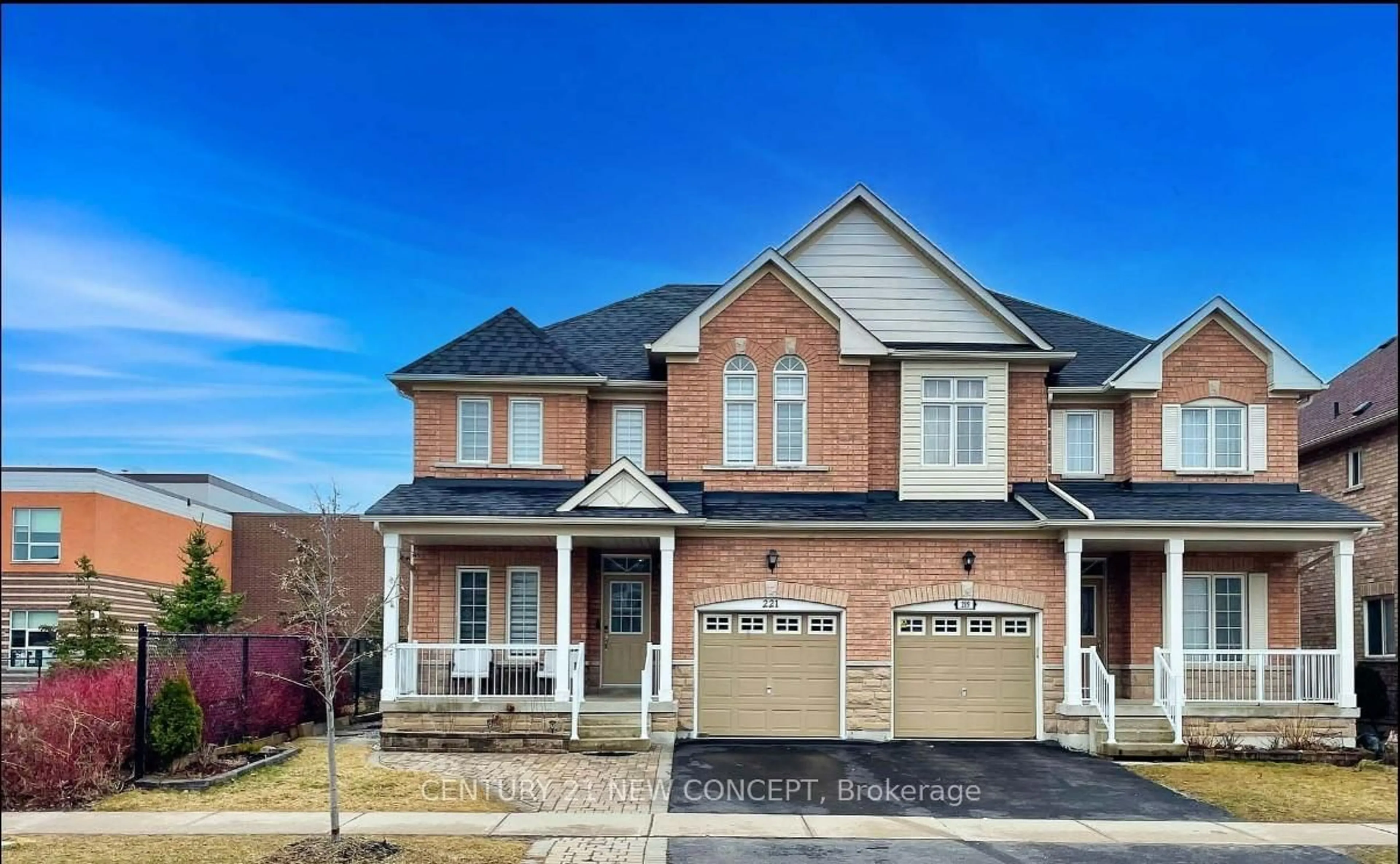 Home with brick exterior material, street for 221 Old Colony Rd, Richmond Hill Ontario L4E 5B9