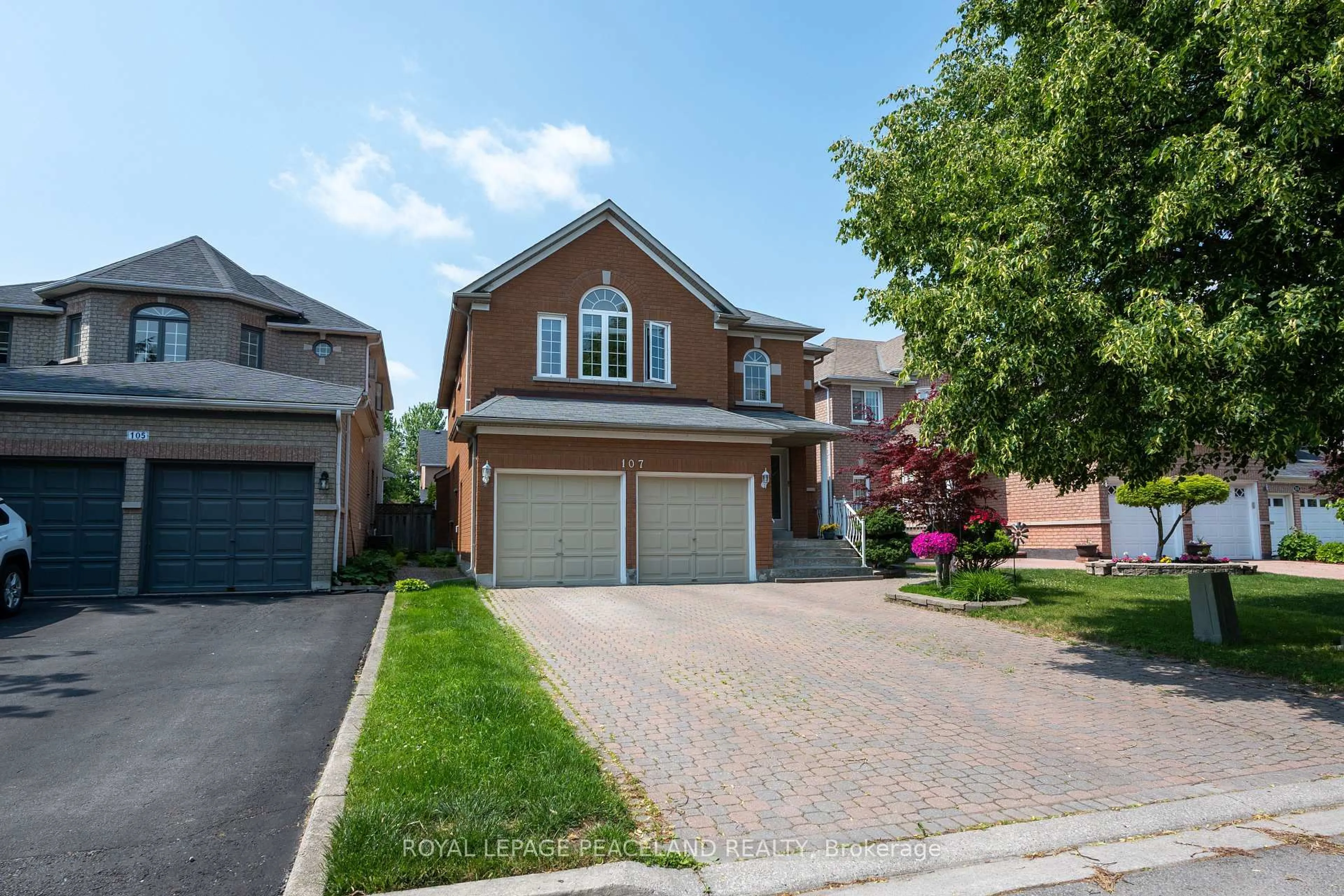 Home with brick exterior material, street for 107 Quince Cres, Markham Ontario L3S 3T7