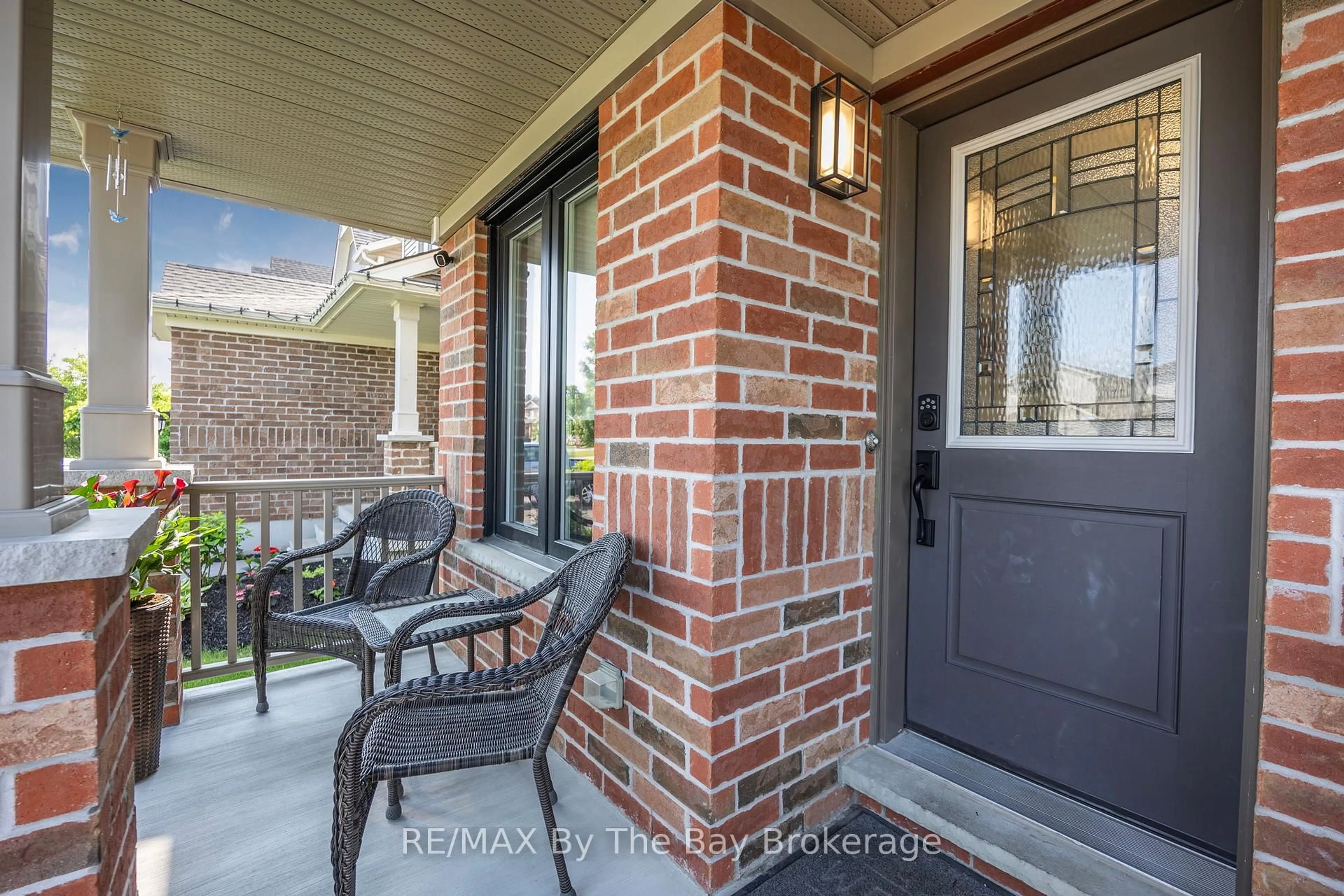 Home with brick exterior material, street for 182 Banting Cres, Essa Ontario L0M 1B6