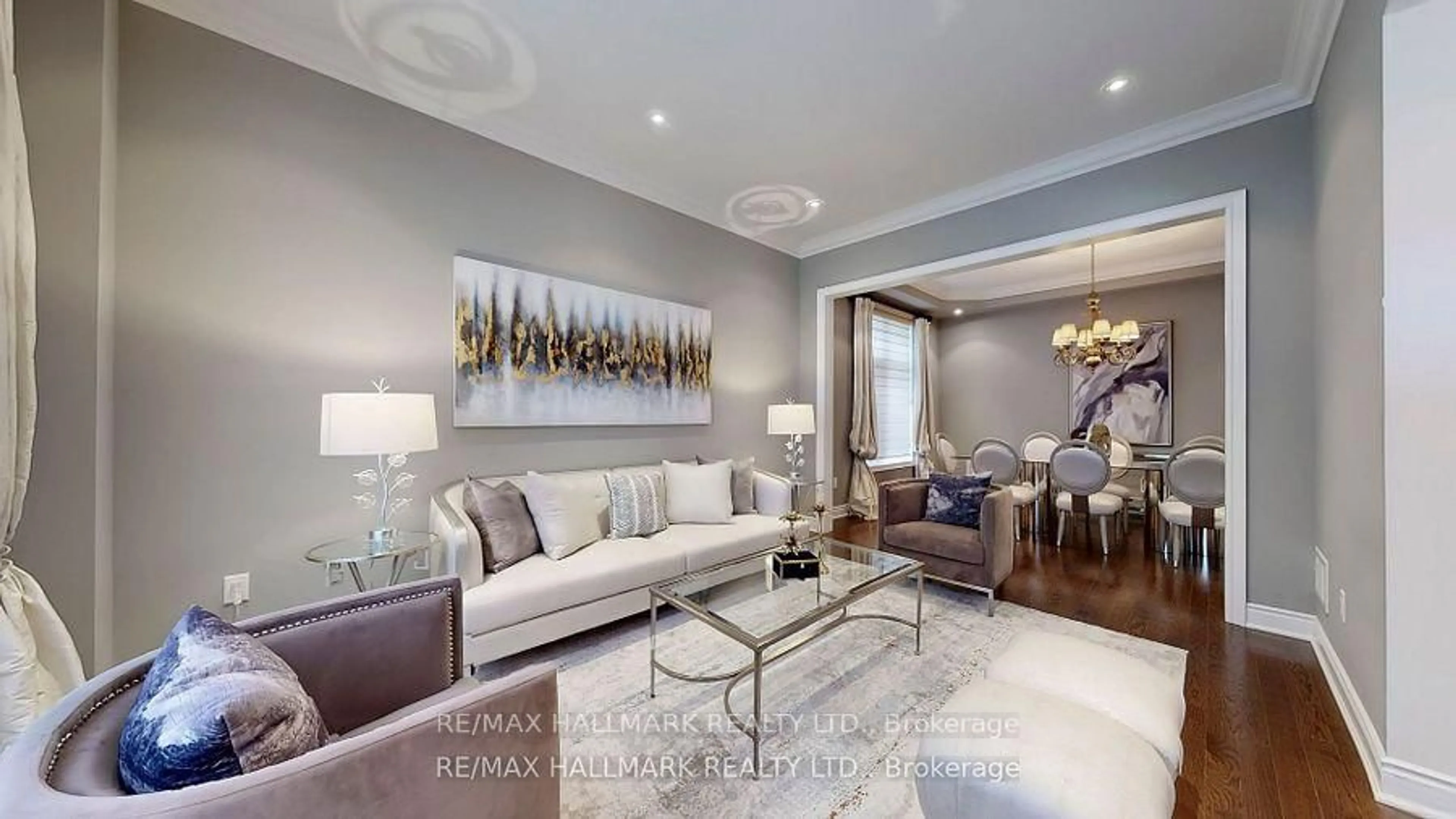 Living room with furniture, unknown for 126 Sir Stevens Dr, Vaughan Ontario L6A 0G6