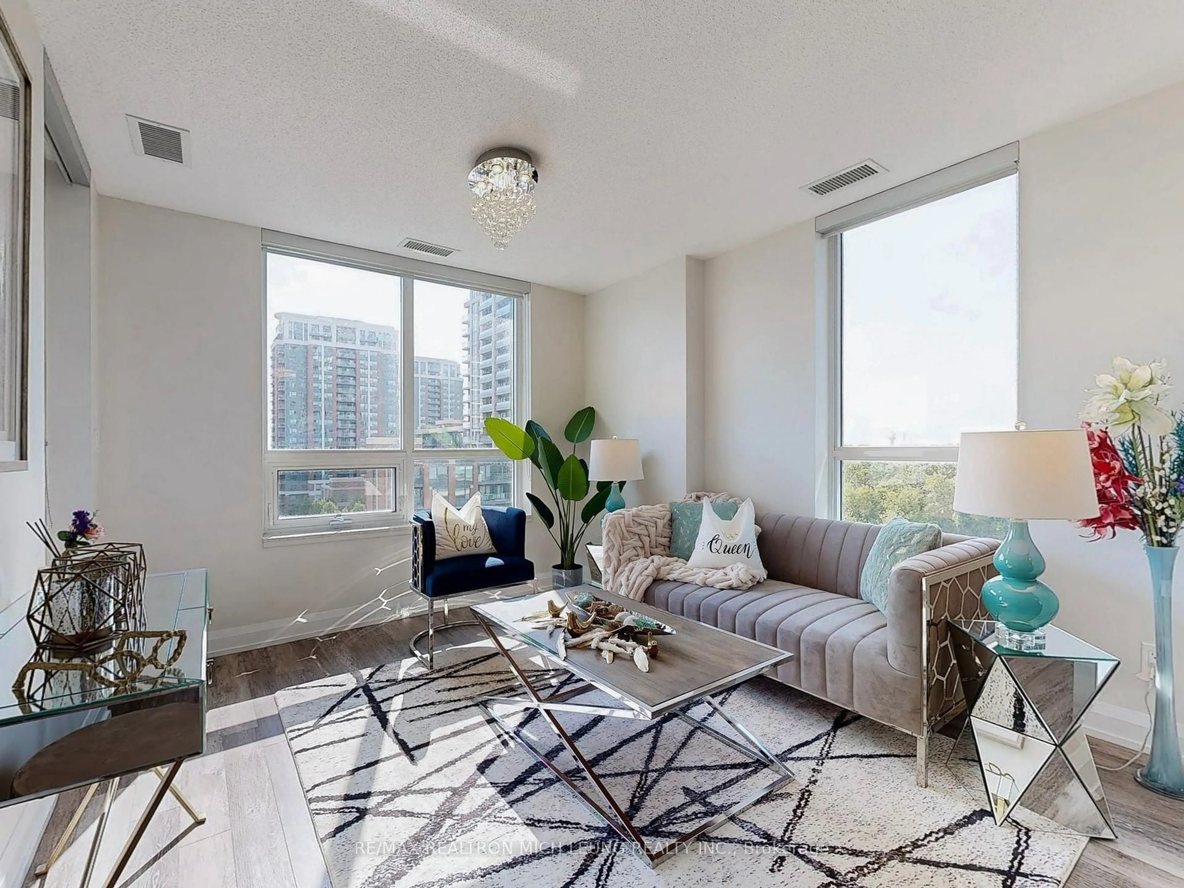 Living room with furniture, unknown for 25 Water Walk Dr #728, Markham Ontario L6G 0G3