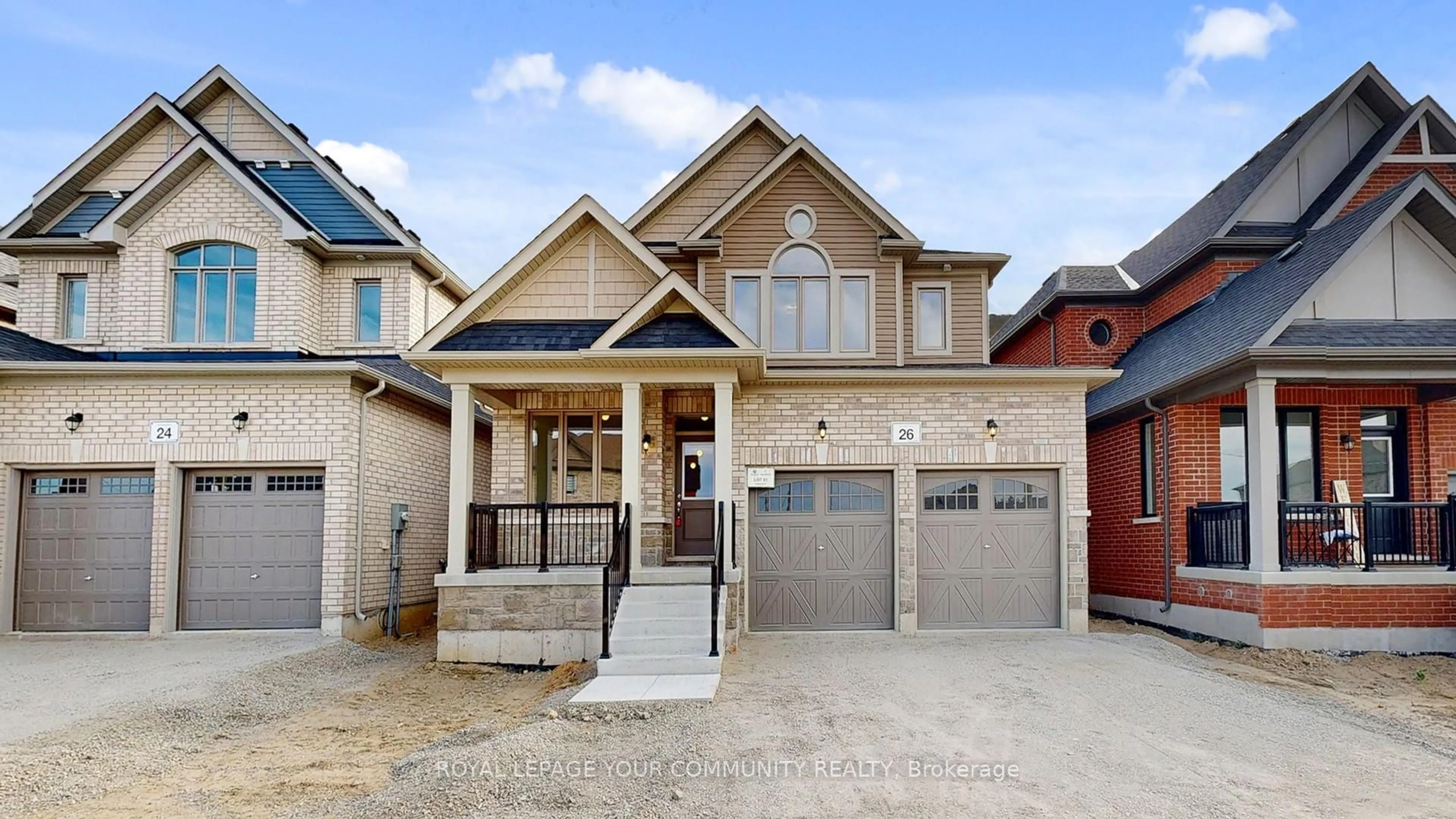 Home with brick exterior material, street for 26 Baycroft Blvd, Essa Ontario L3W 0L7