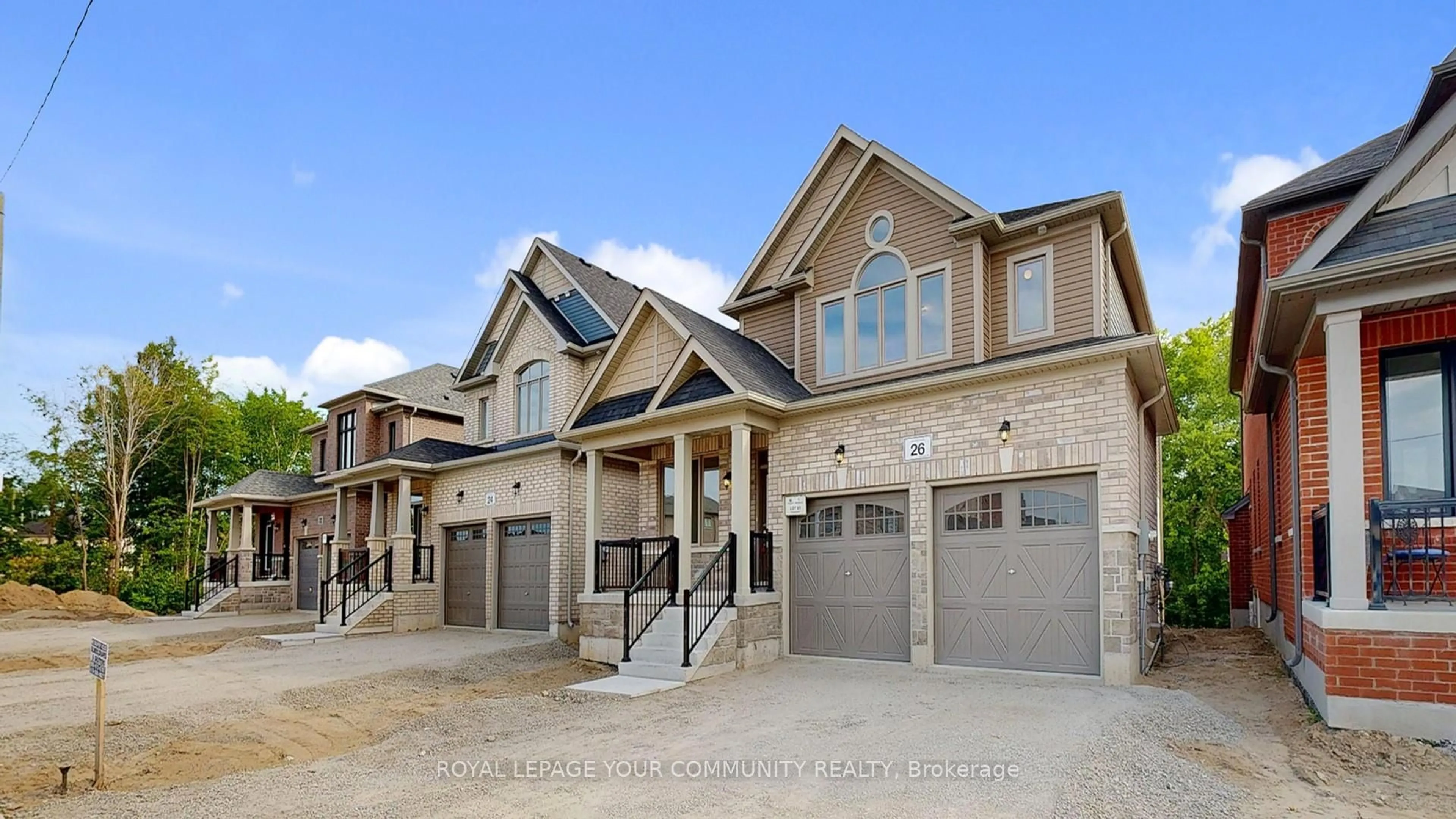 Home with brick exterior material, street for 26 Baycroft Blvd, Essa Ontario L3W 0L7