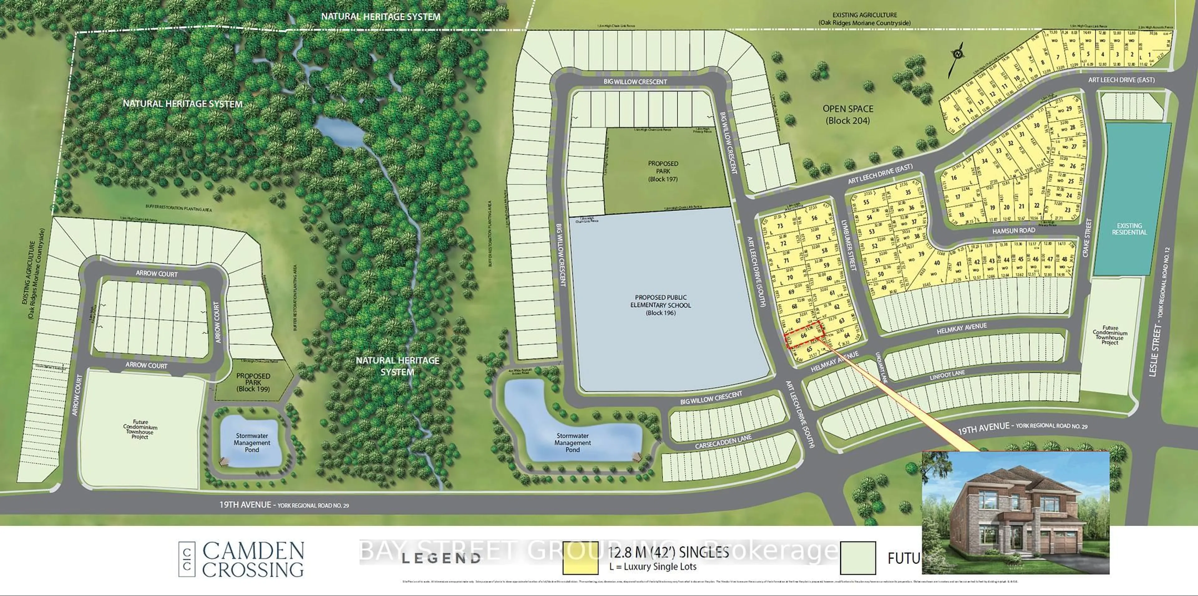 Floor plan for LOT66 Camden Crossing, Richmond Hill Ontario L4E 3R9