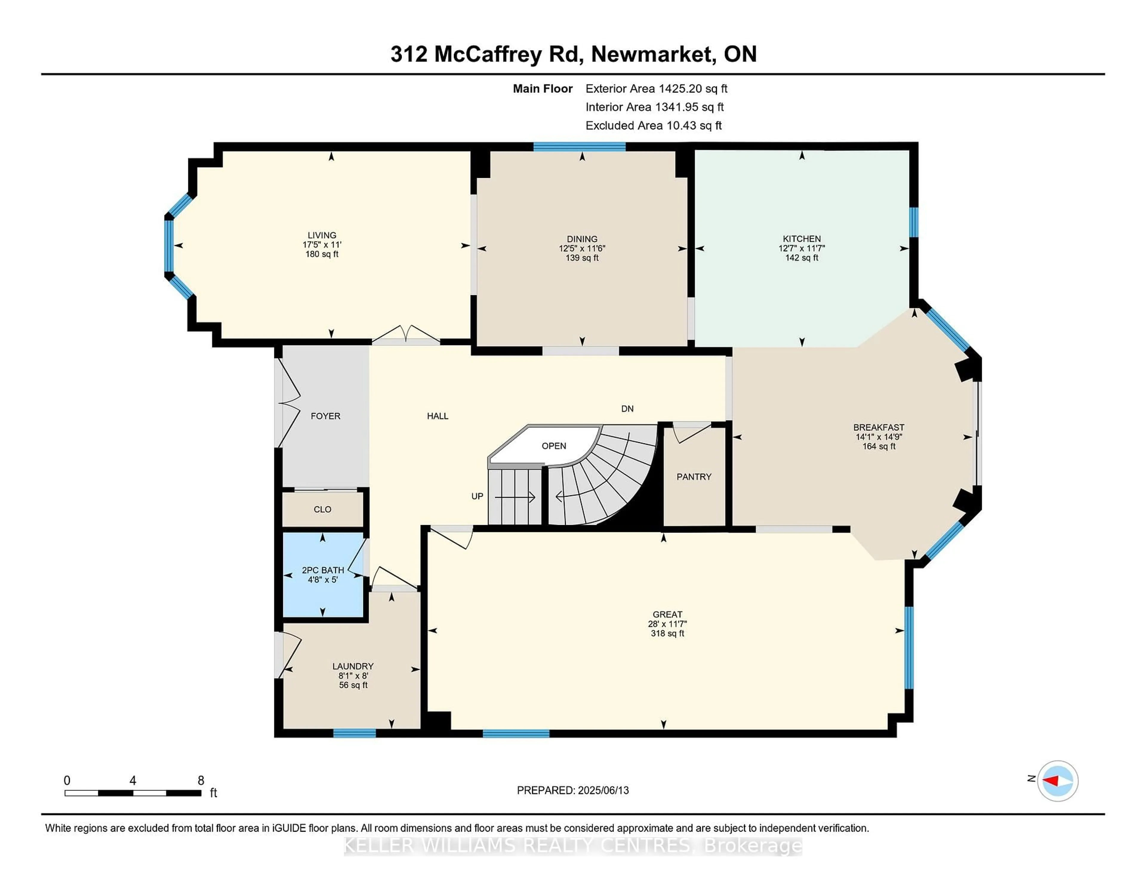 Floor plan for 312 Mccaffrey Rd, Newmarket Ontario L3X 1J1