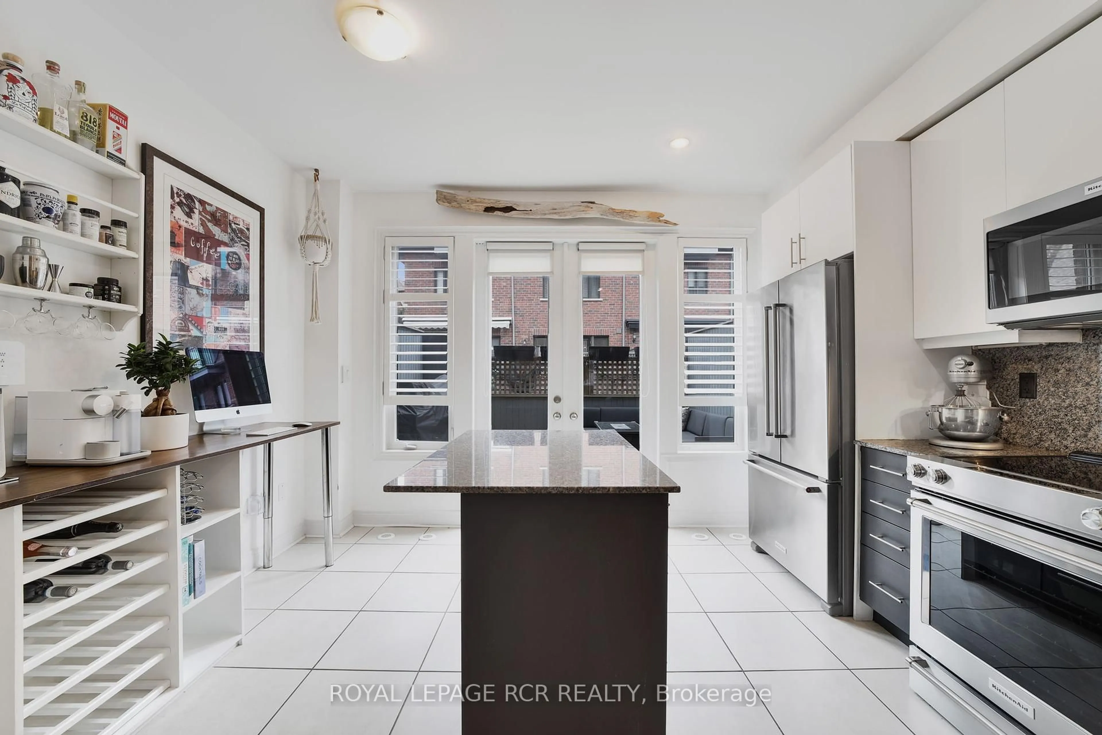 Contemporary kitchen, ceramic/tile floor for 8343 Kipling Ave, Vaughan Ontario L4L 2A7