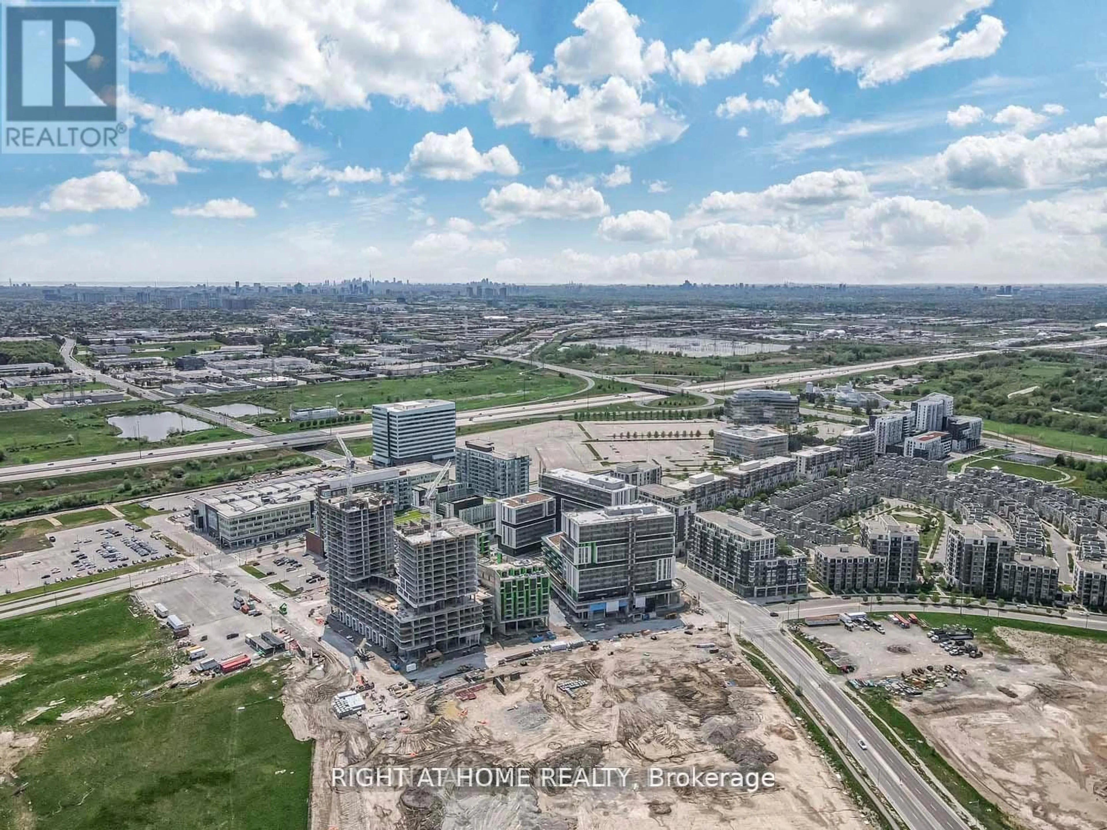 A pic from outside/outdoor area/front of a property/back of a property/a pic from drone, city buildings view from balcony for 8200 Birchmount Rd #202A, Markham Ontario L3R 9W1