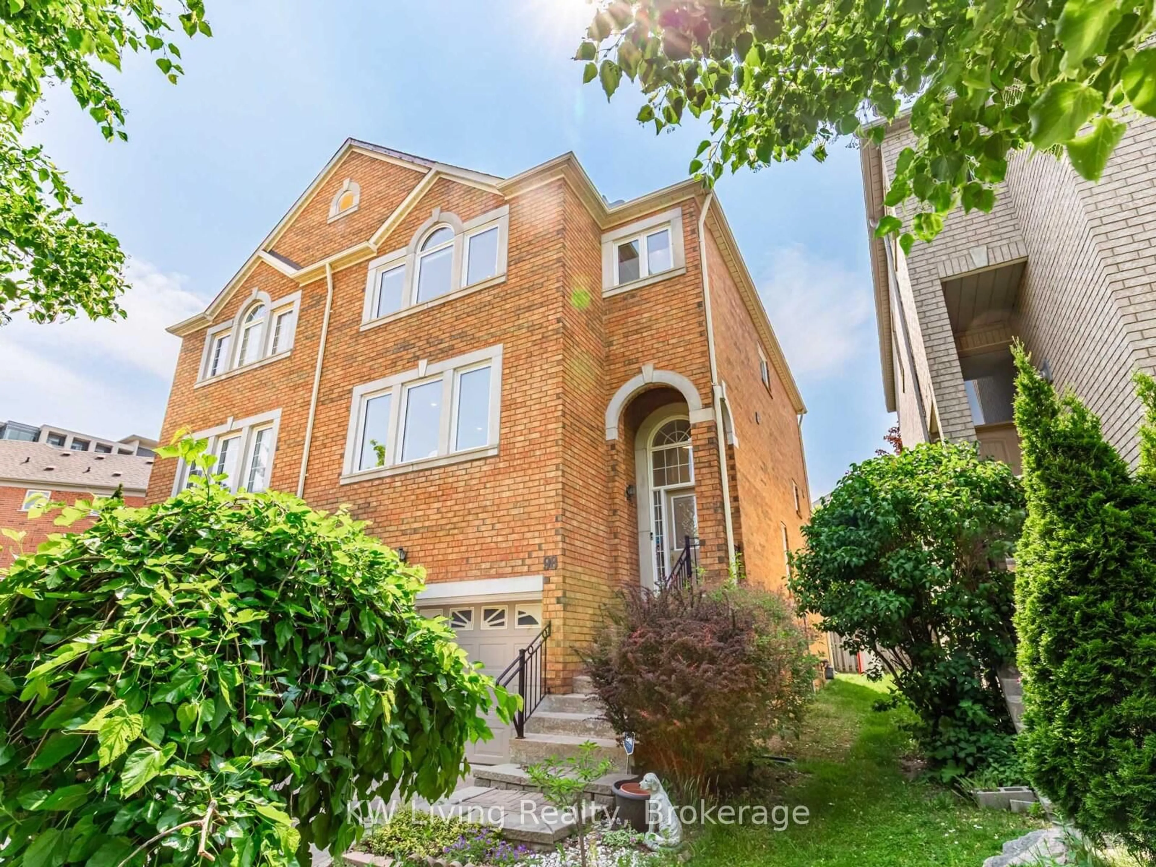Home with brick exterior material, street for 98 Leitchcroft Cres, Markham Ontario L3T 7T9