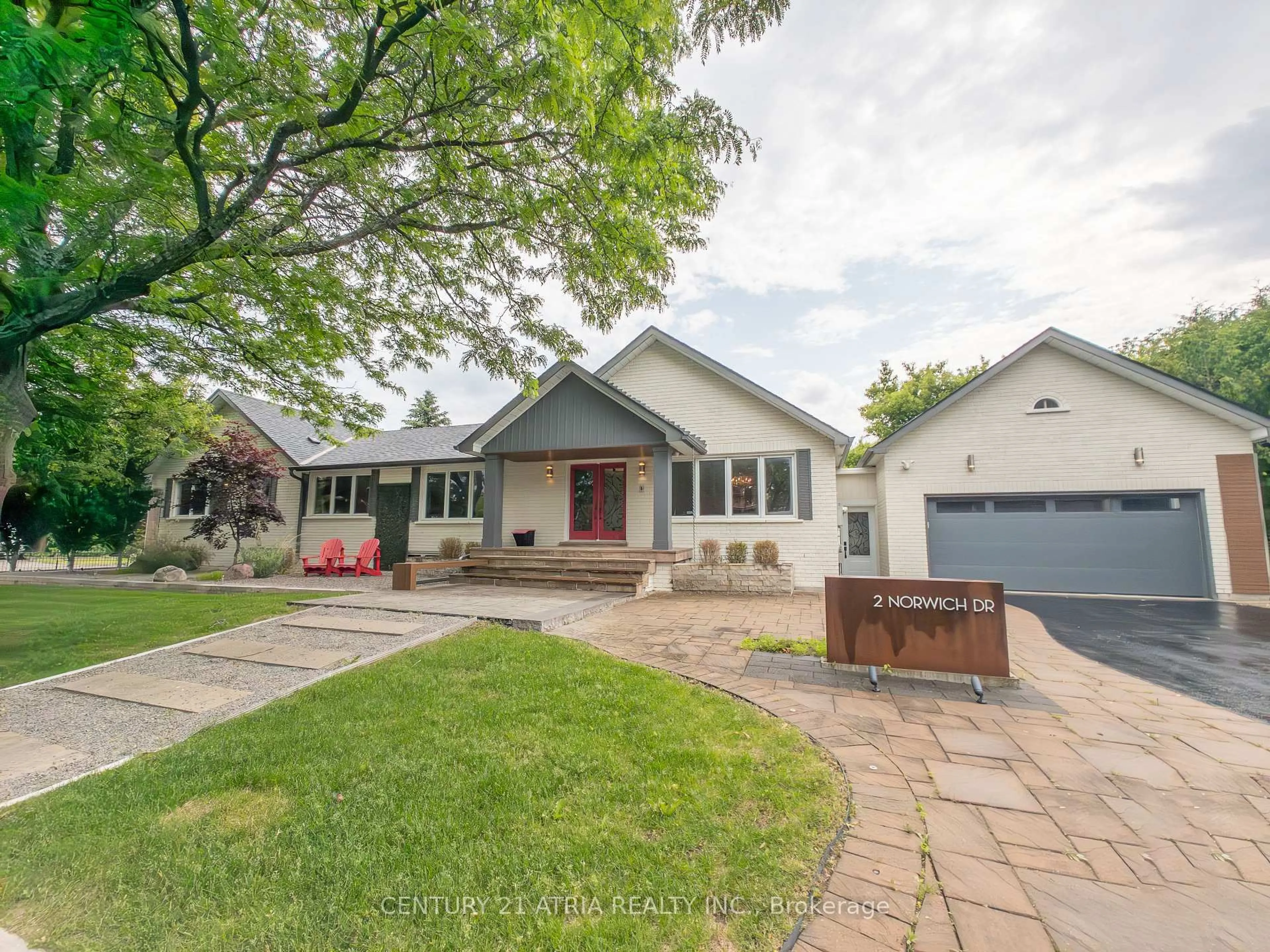 Home with brick exterior material, street for 2 Norwich Dr, Markham Ontario L3P 6R9