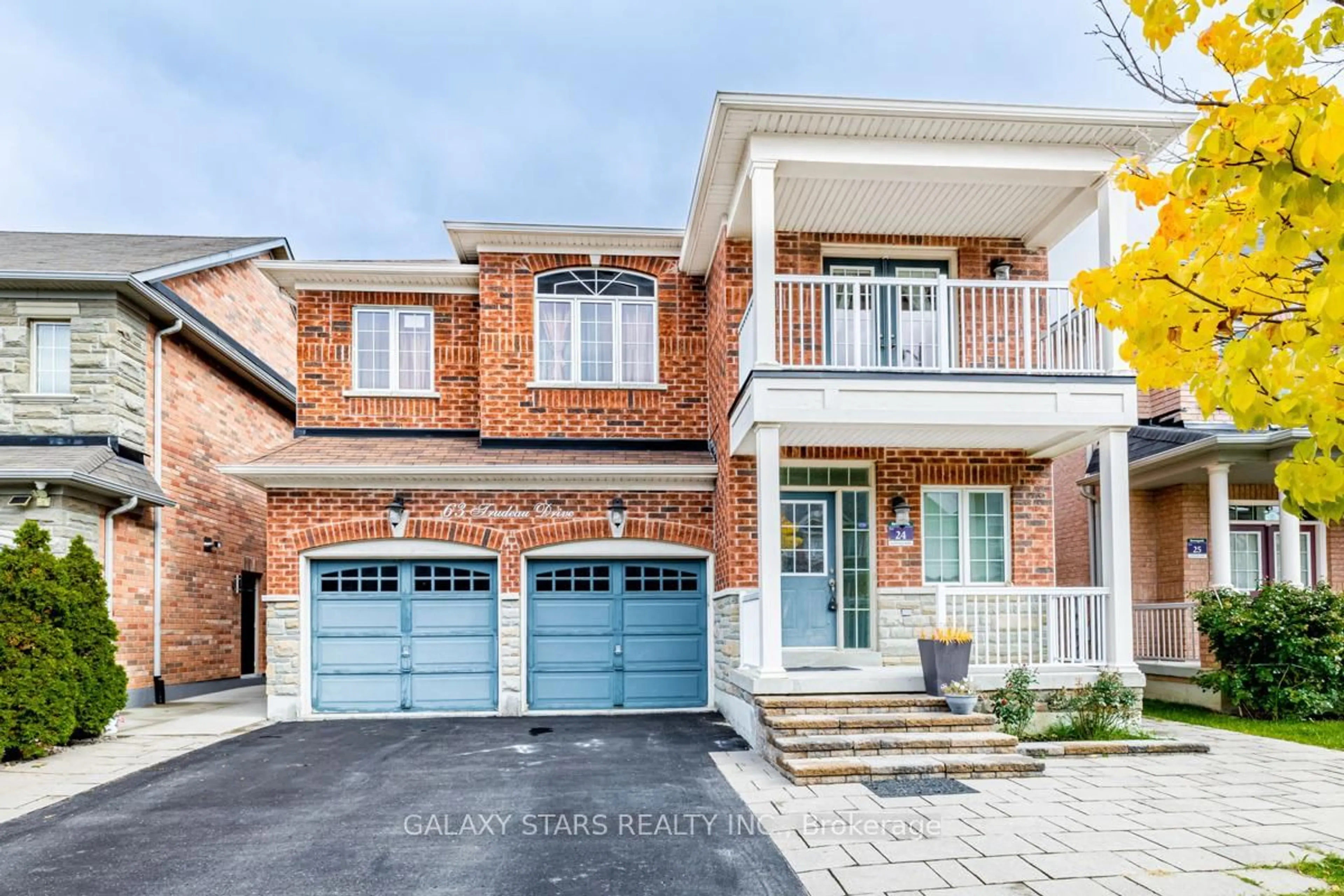 Home with brick exterior material, street for 63 Trudeau Dr, Vaughan Ontario L4H 0B7
