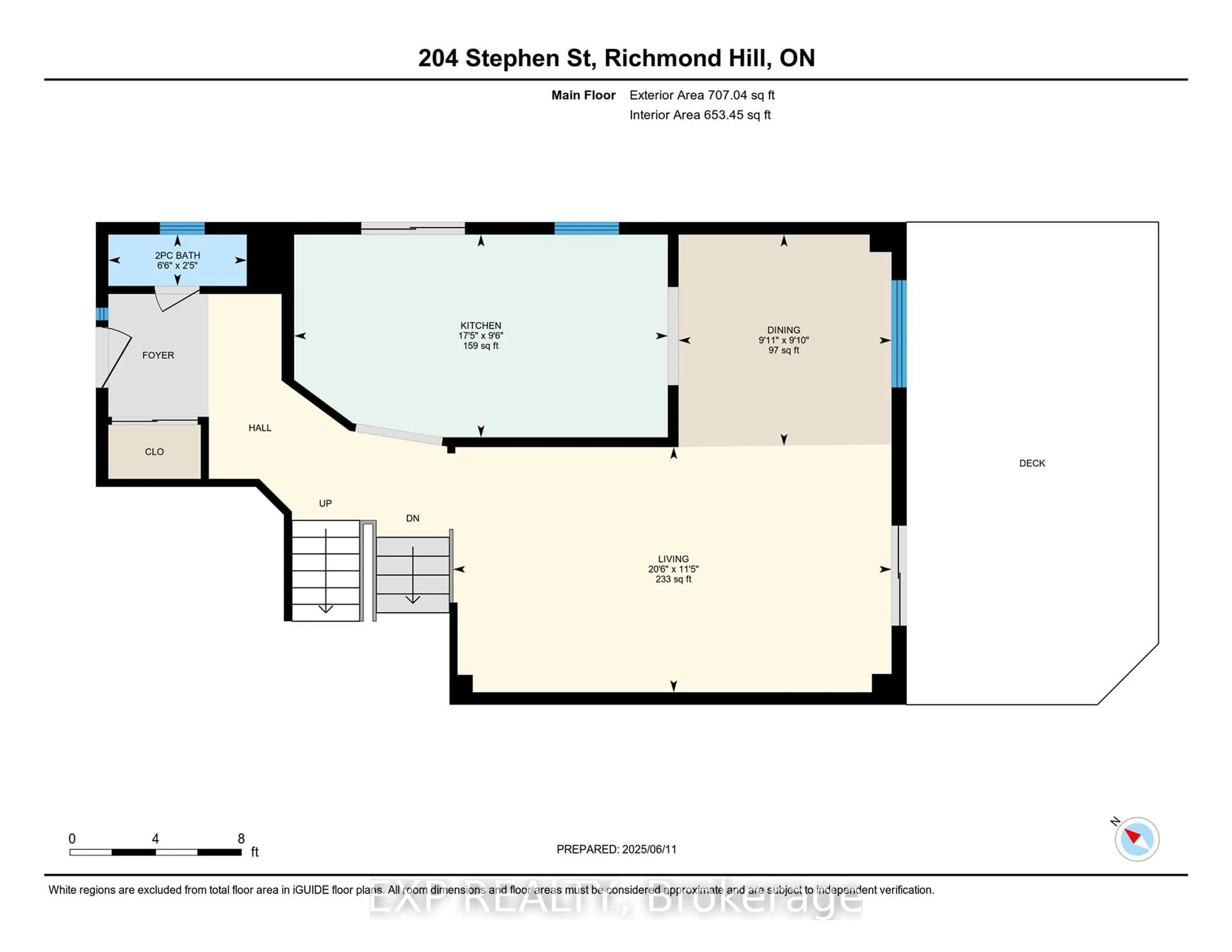 Floor plan for 204 Stephen St, Richmond Hill Ontario L4C 5P1
