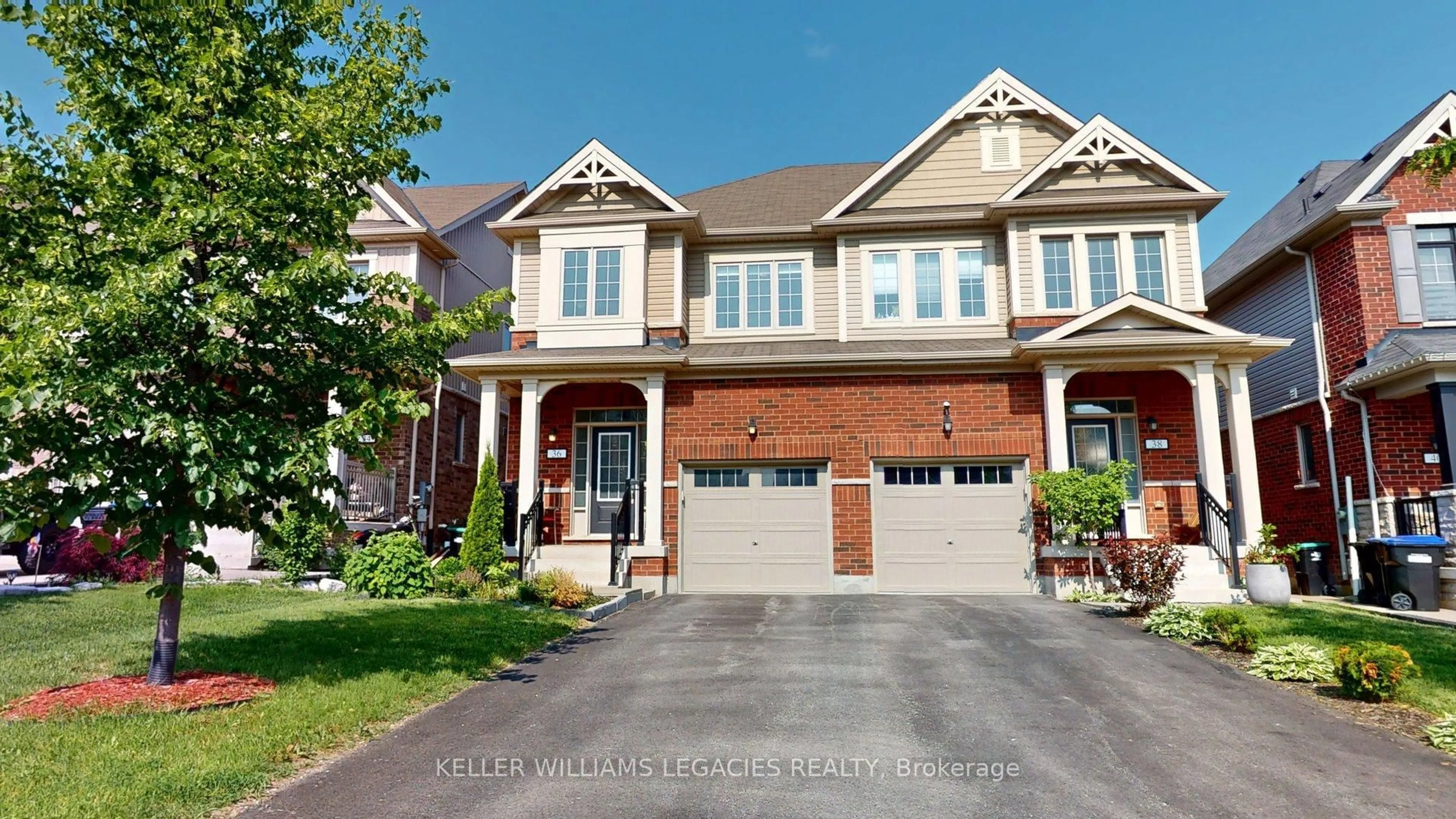 Home with brick exterior material, street for 36 Donnan Dr, New Tecumseth Ontario L0G 1W0