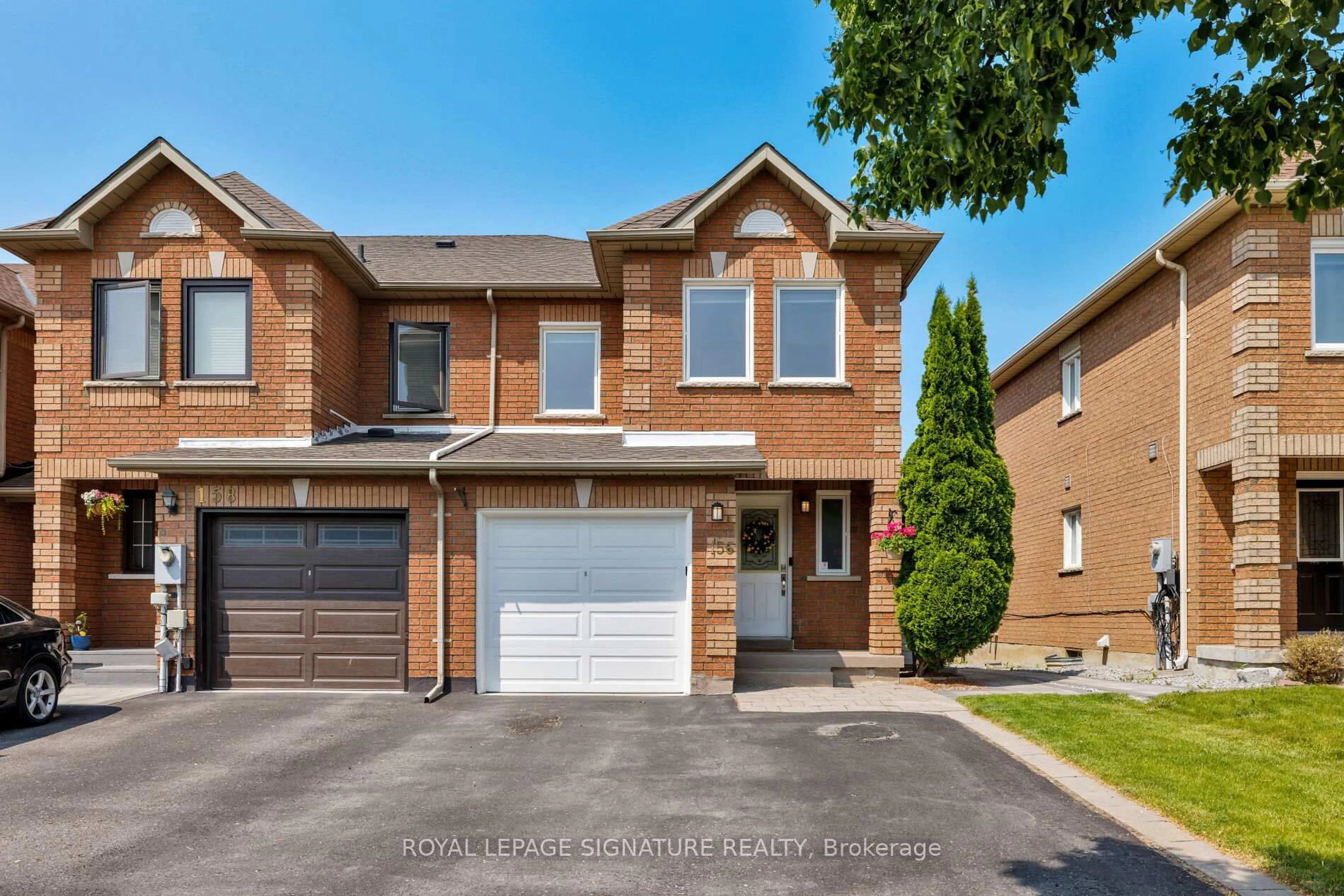 Home with brick exterior material, street for 156 Lindenshire Ave, Vaughan Ontario L6A 2N5