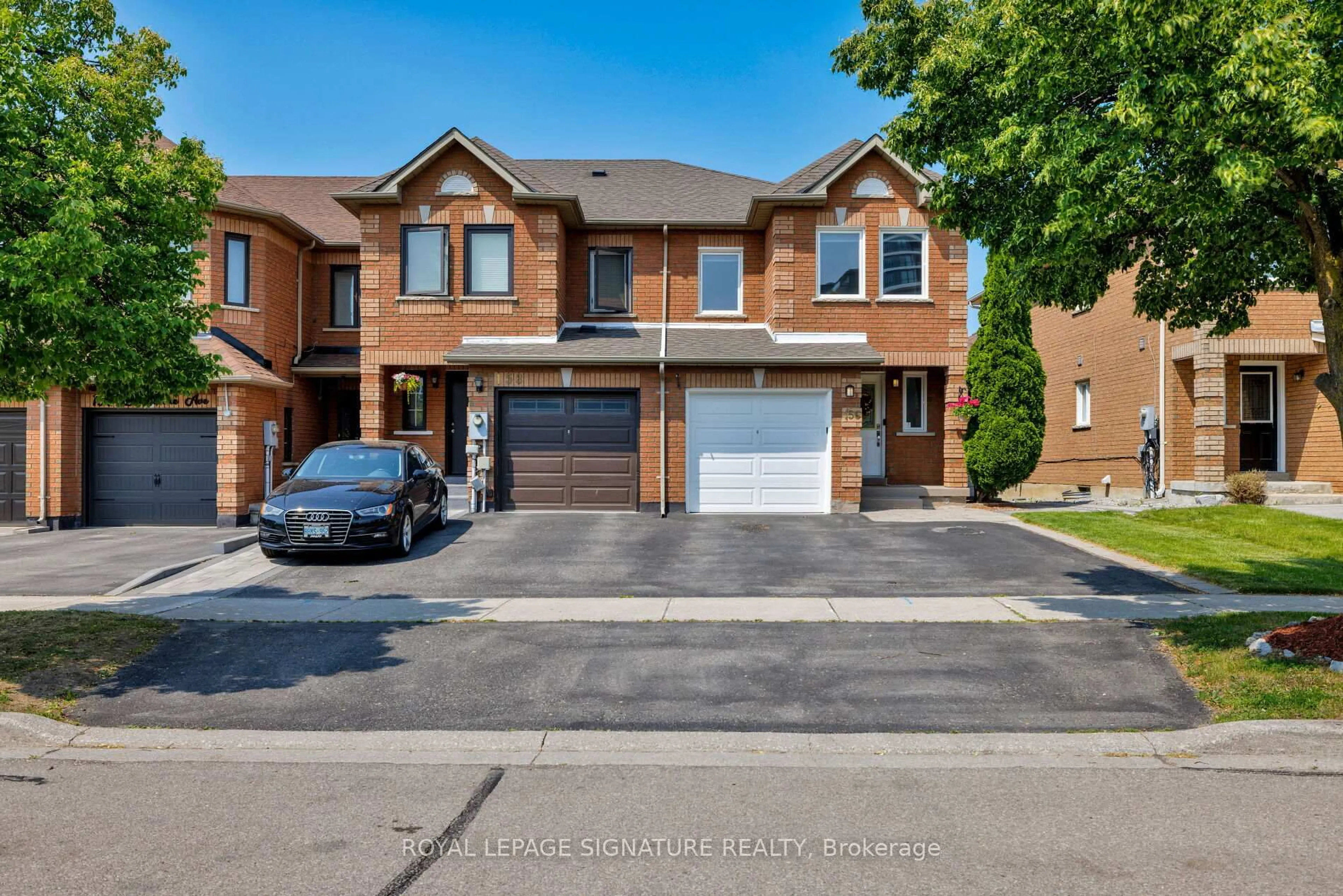 Home with brick exterior material, street for 156 Lindenshire Ave, Vaughan Ontario L6A 2N5