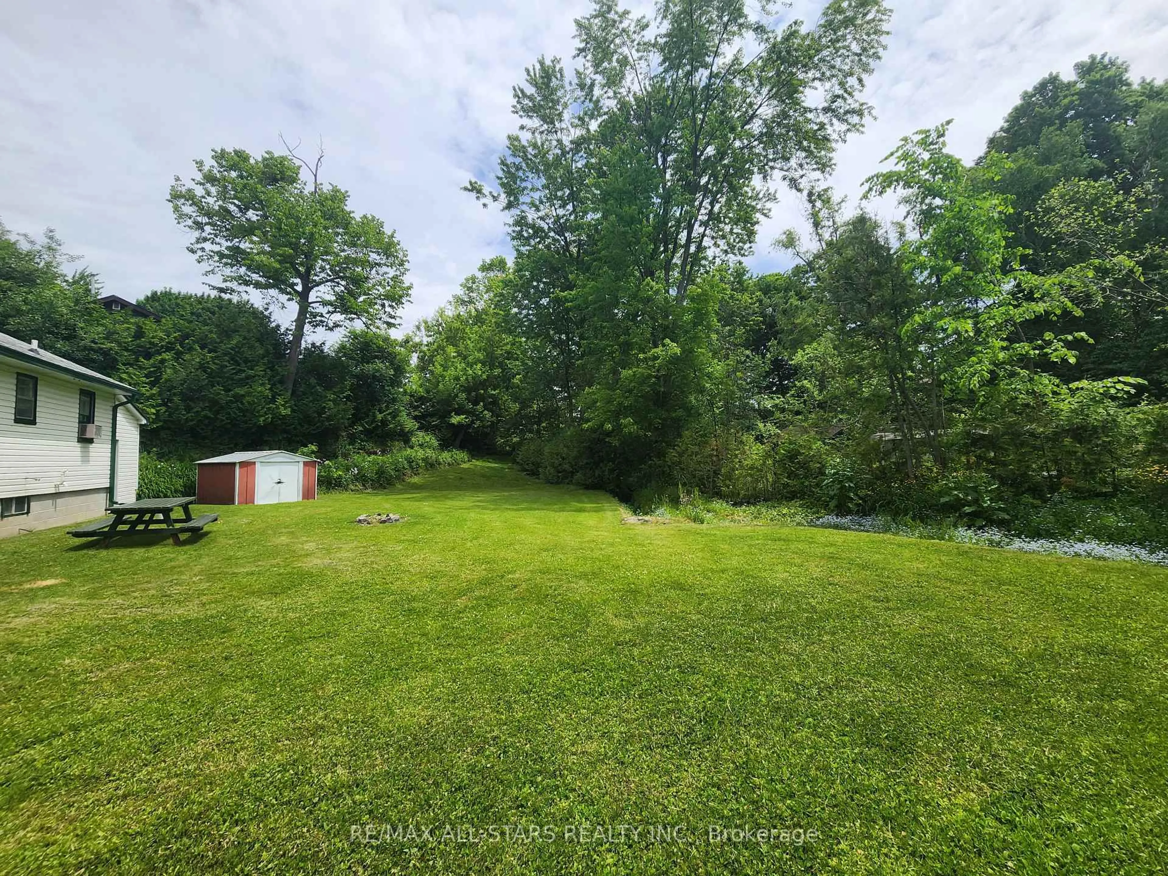 A pic from outside/outdoor area/front of a property/back of a property/a pic from drone, forest/trees view for 101 Clovelly Cove, Georgina Ontario L0E 1E0