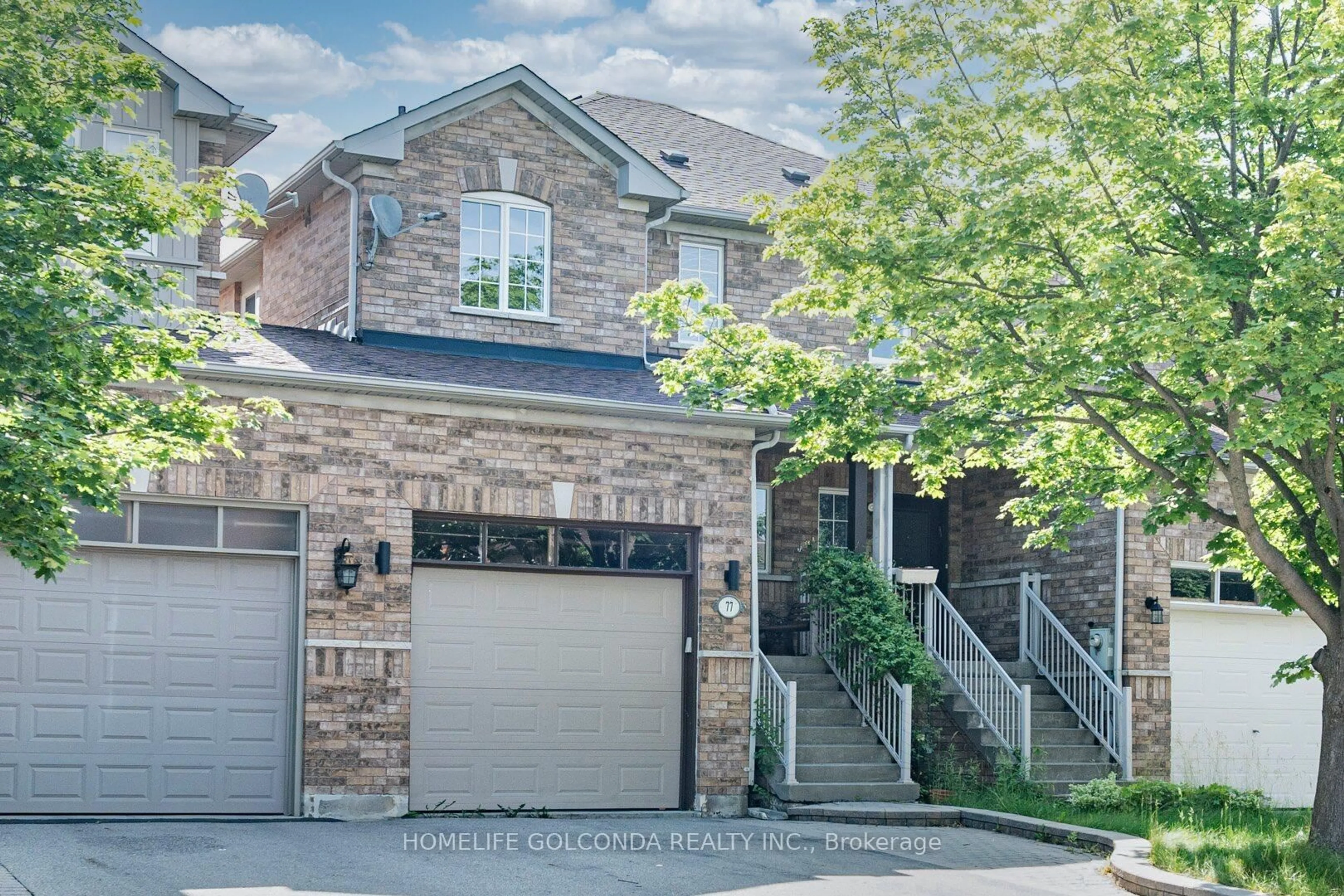Home with brick exterior material, street for 77 Harmony Rd, Vaughan Ontario L4K 5G5