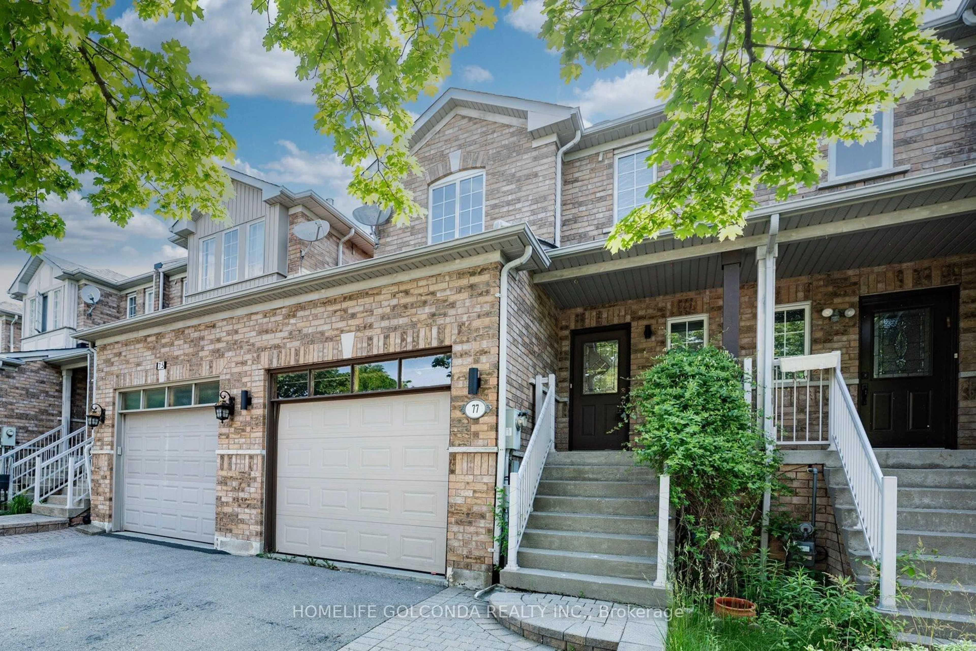 Home with brick exterior material, street for 77 Harmony Rd, Vaughan Ontario L4K 5G5