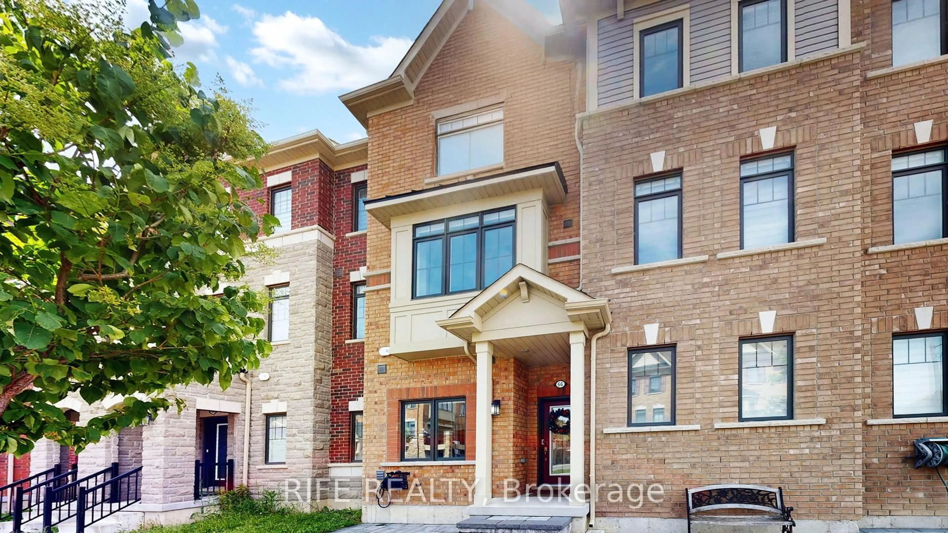 Home with brick exterior material, street for 66 Mannar Dr, Markham Ontario L6C 0Z2