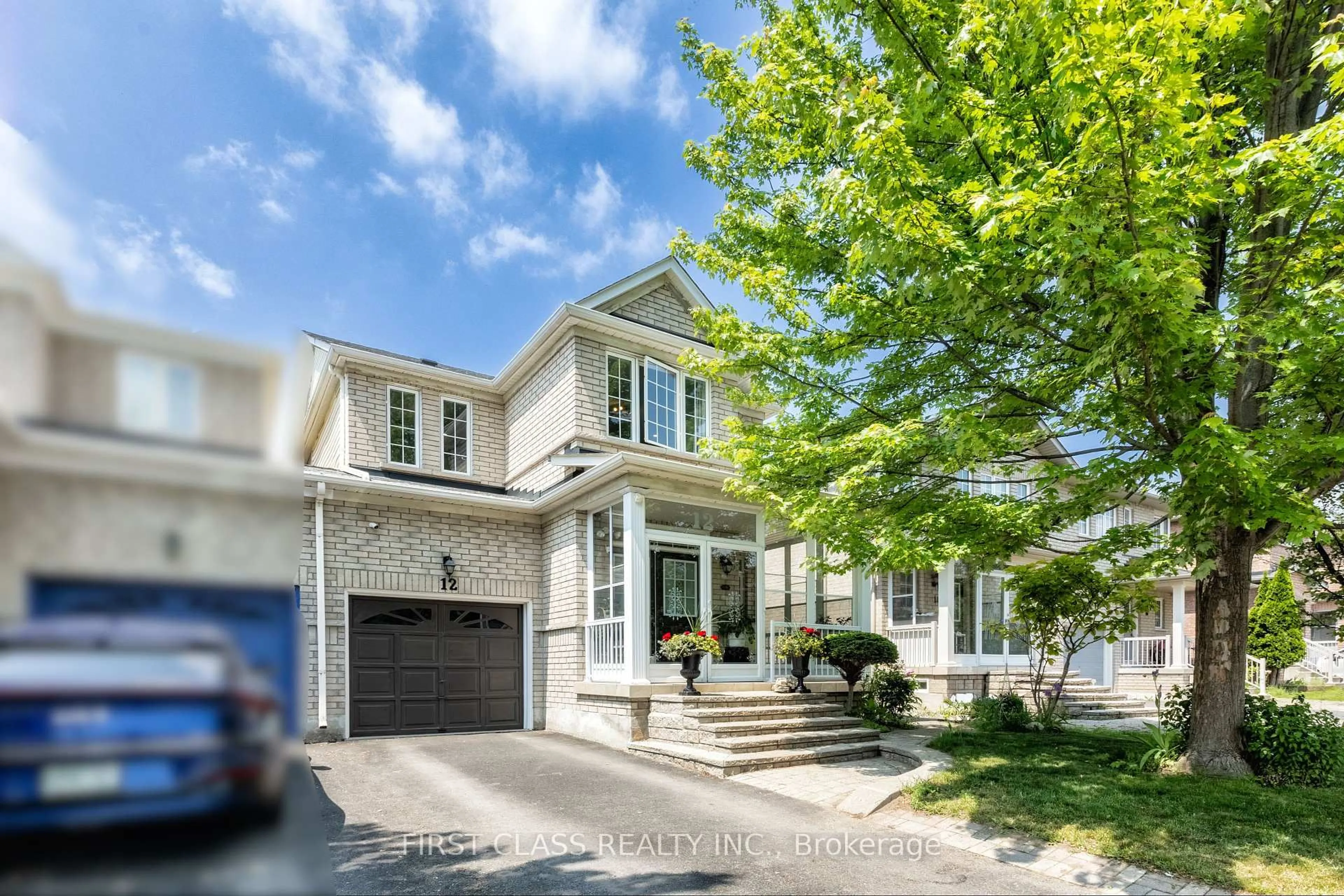 Home with brick exterior material, street for 12 Charles Sturdy Rd, Markham Ontario L6C 3A8