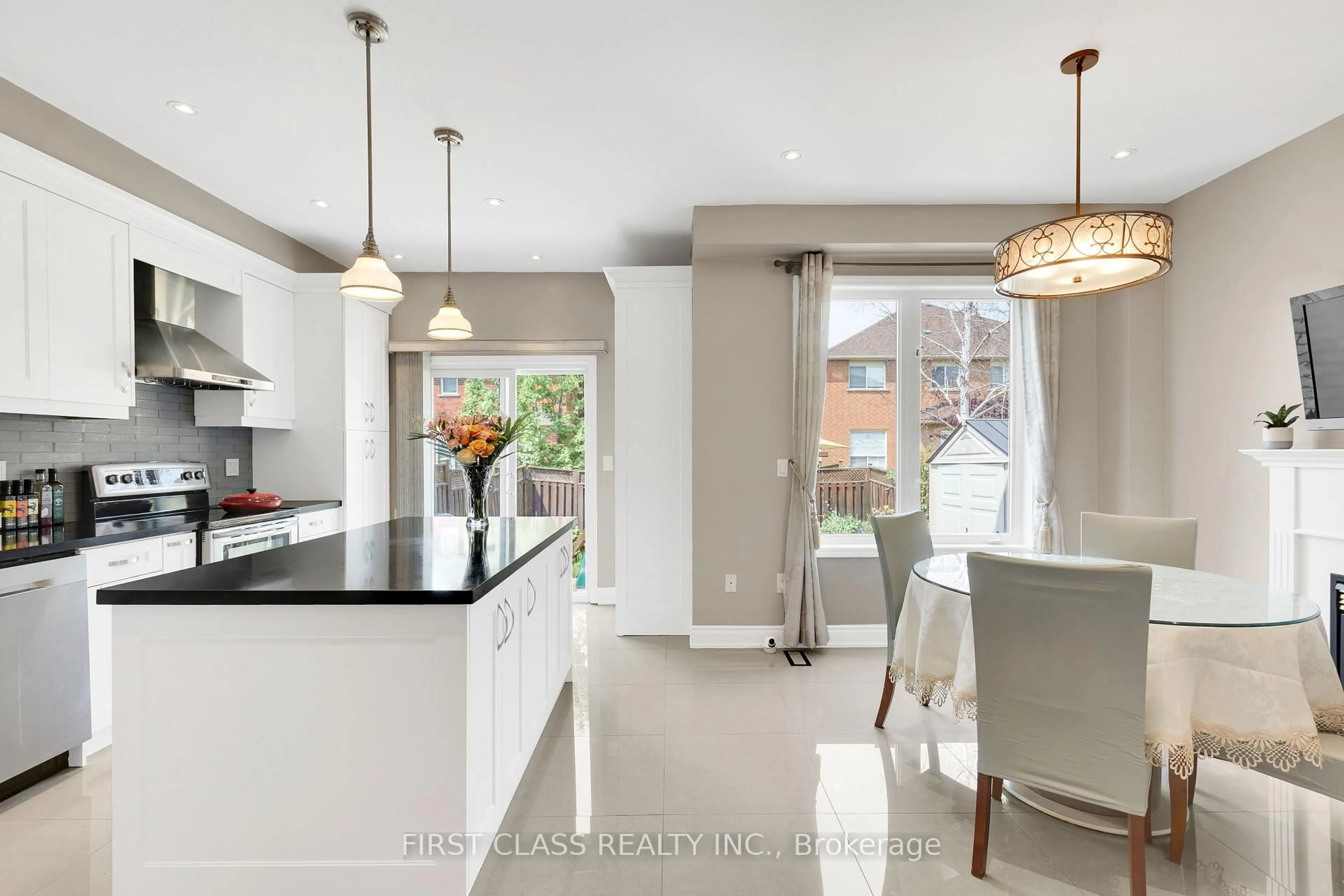 Open concept kitchen, ceramic/tile floor for 12 Charles Sturdy Rd, Markham Ontario L6C 3A8