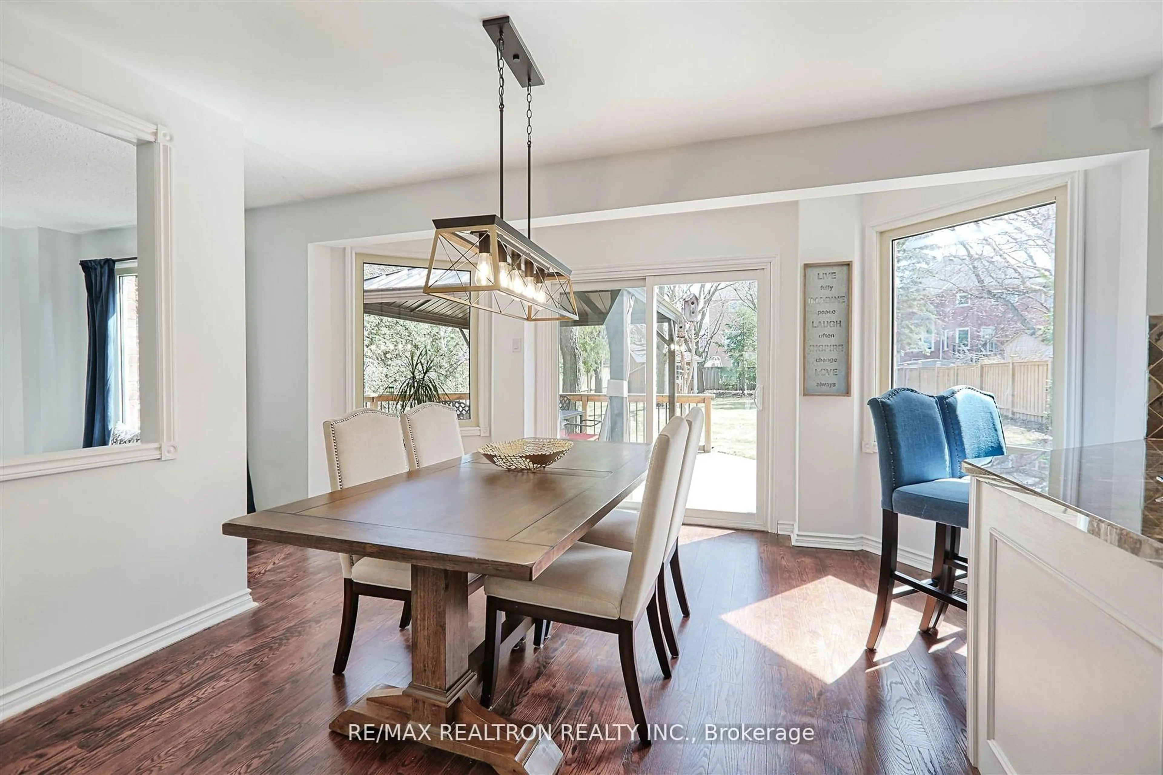 Dining room, wood/laminate floor for 236 McCaffrey Rd, Newmarket Ontario L3X 1J3