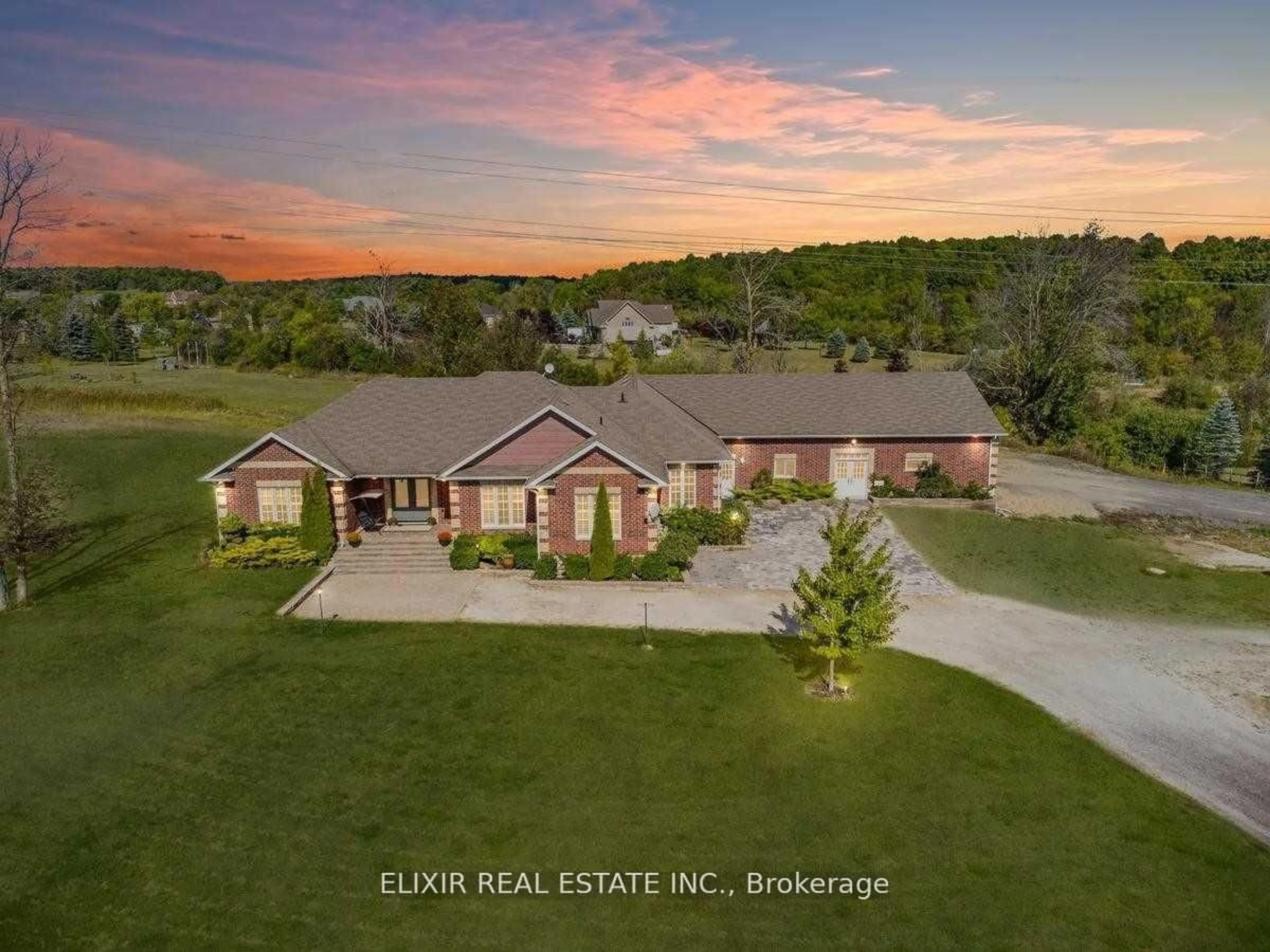 A pic from outside/outdoor area/front of a property/back of a property/a pic from drone, water/lake/river/ocean view for 8882 Highway 89, Adjala-Tosorontio Ontario L9R 1V1