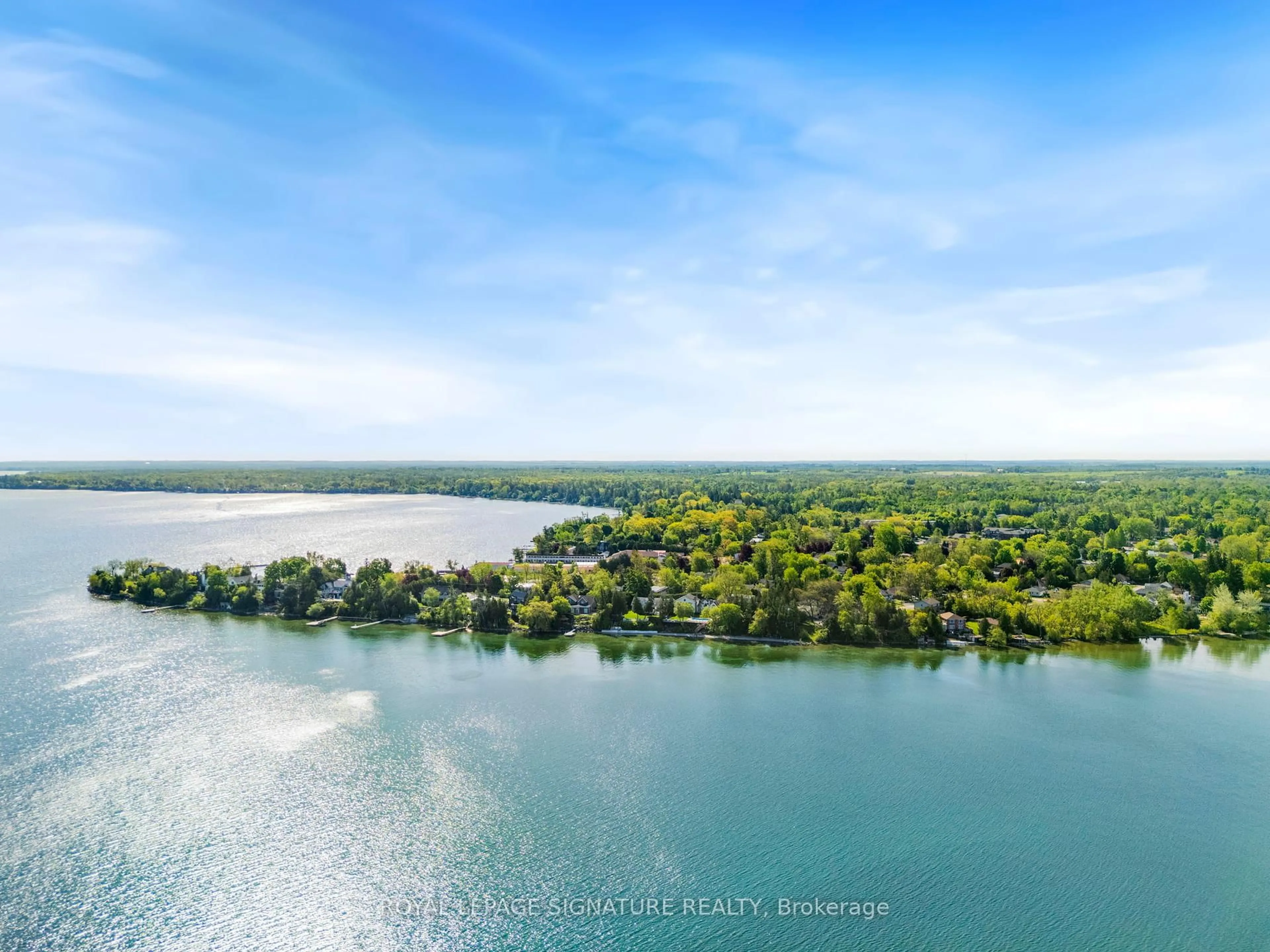 A pic from outside/outdoor area/front of a property/back of a property/a pic from drone, water/lake/river/ocean view for 1668 Metro Rd, Georgina Ontario L0E 1S0