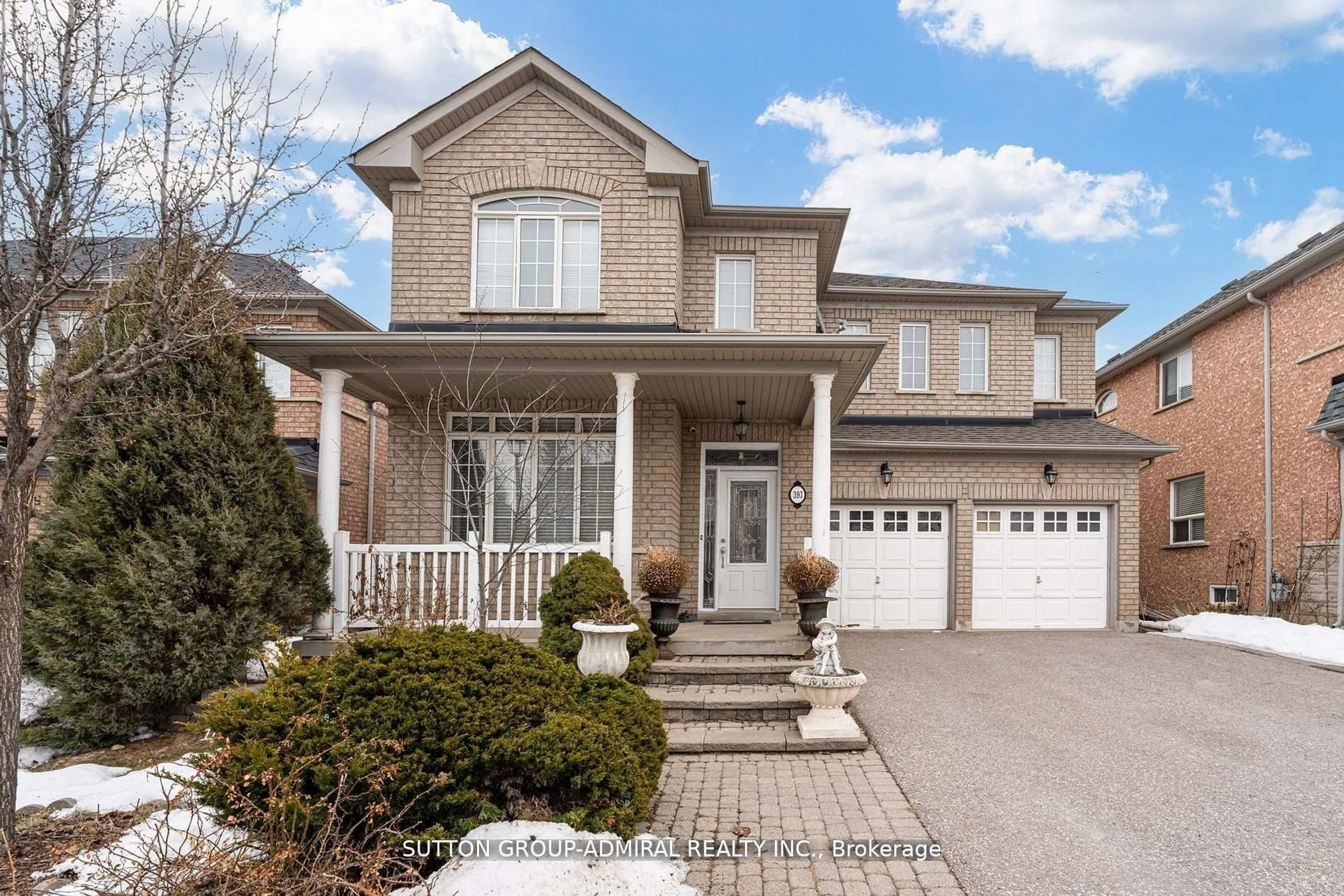 Home with brick exterior material, street for 393 Coachwhip Tr, Newmarket Ontario L3X 2R2