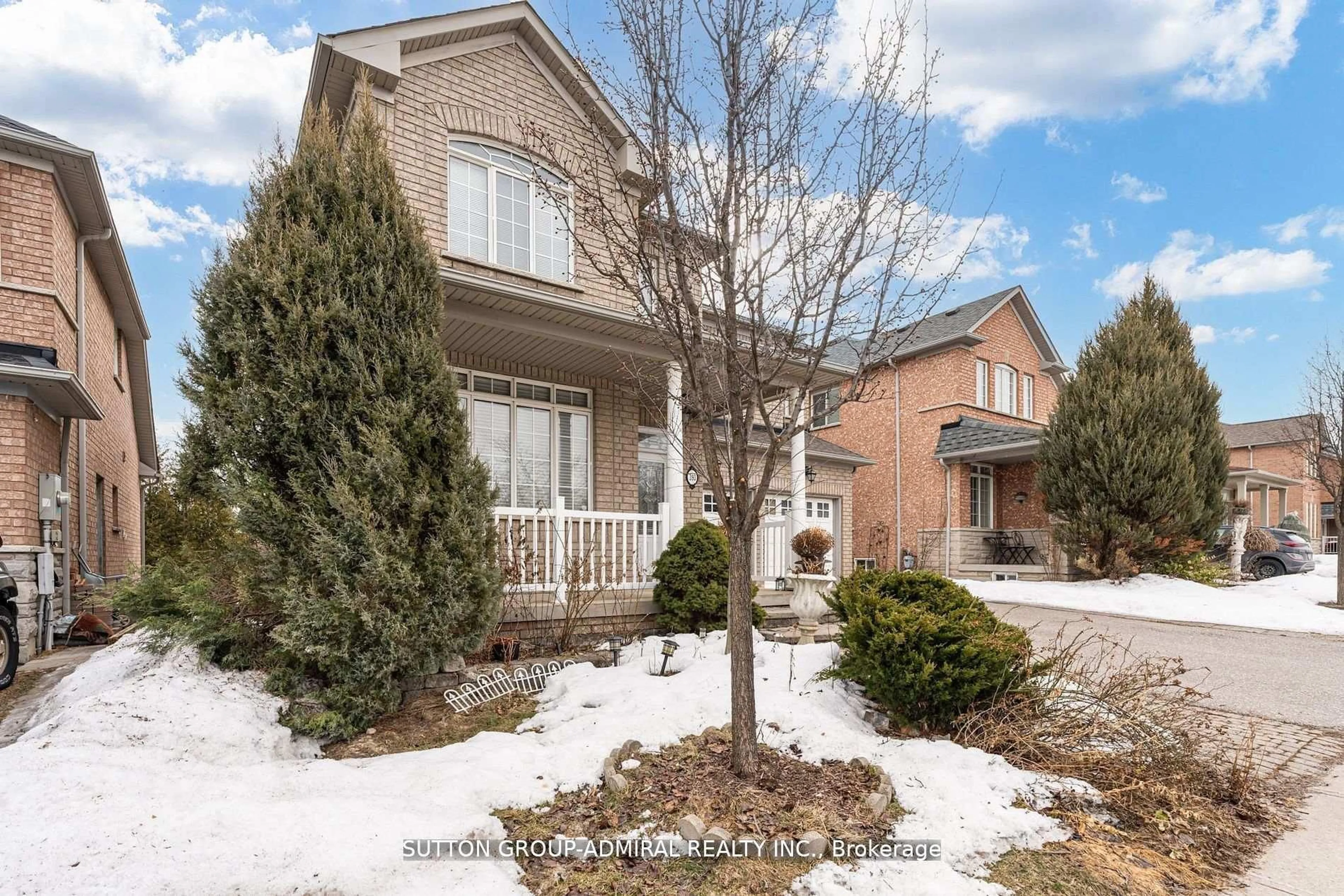 Home with brick exterior material, street for 393 Coachwhip Tr, Newmarket Ontario L3X 2R2