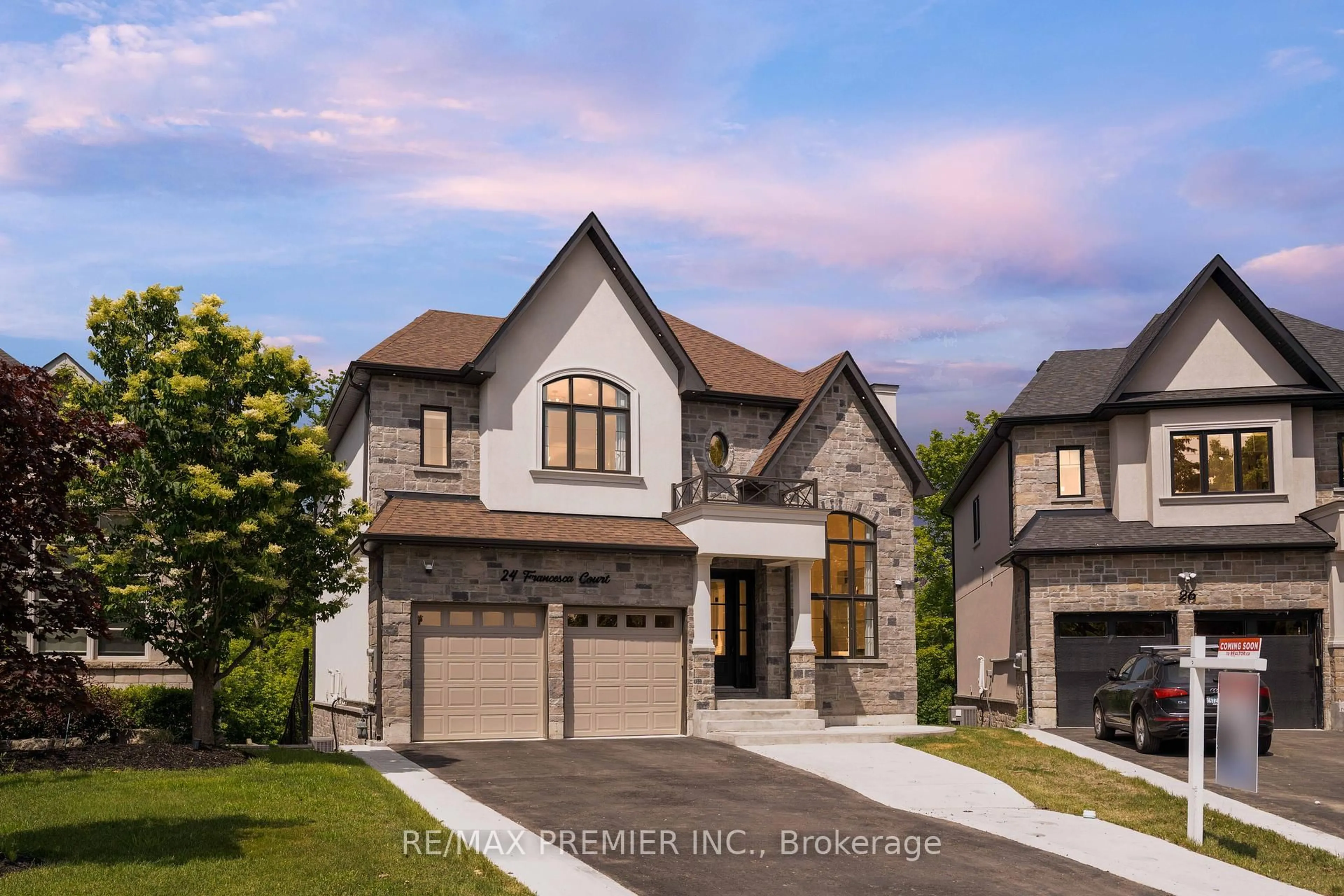 Home with brick exterior material, street for 24 Francesca Crt, Vaughan Ontario L4L 9L2