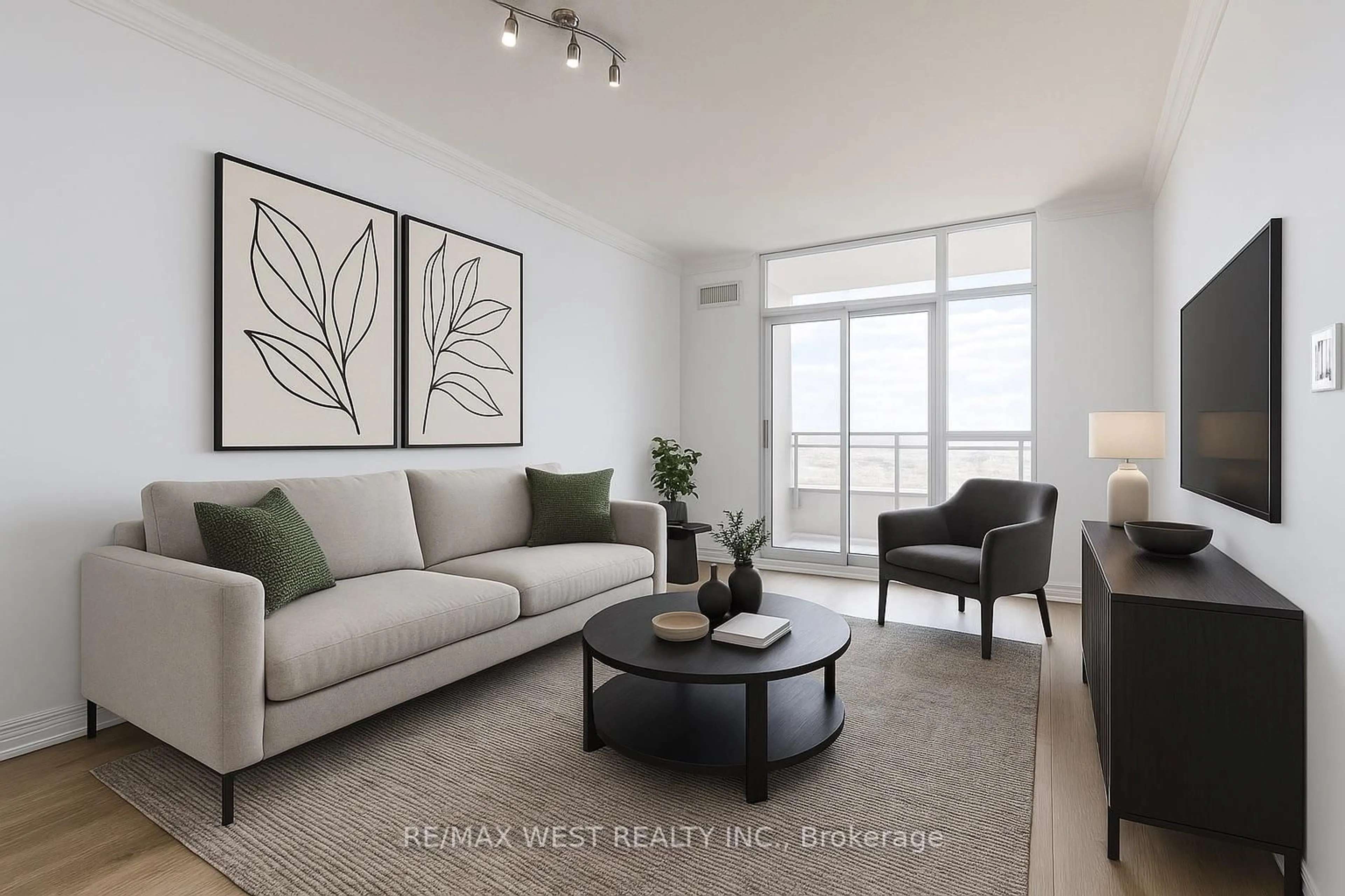 Living room with furniture, unknown for 9235 Jane St #1404, Vaughan Ontario L6A 0J8