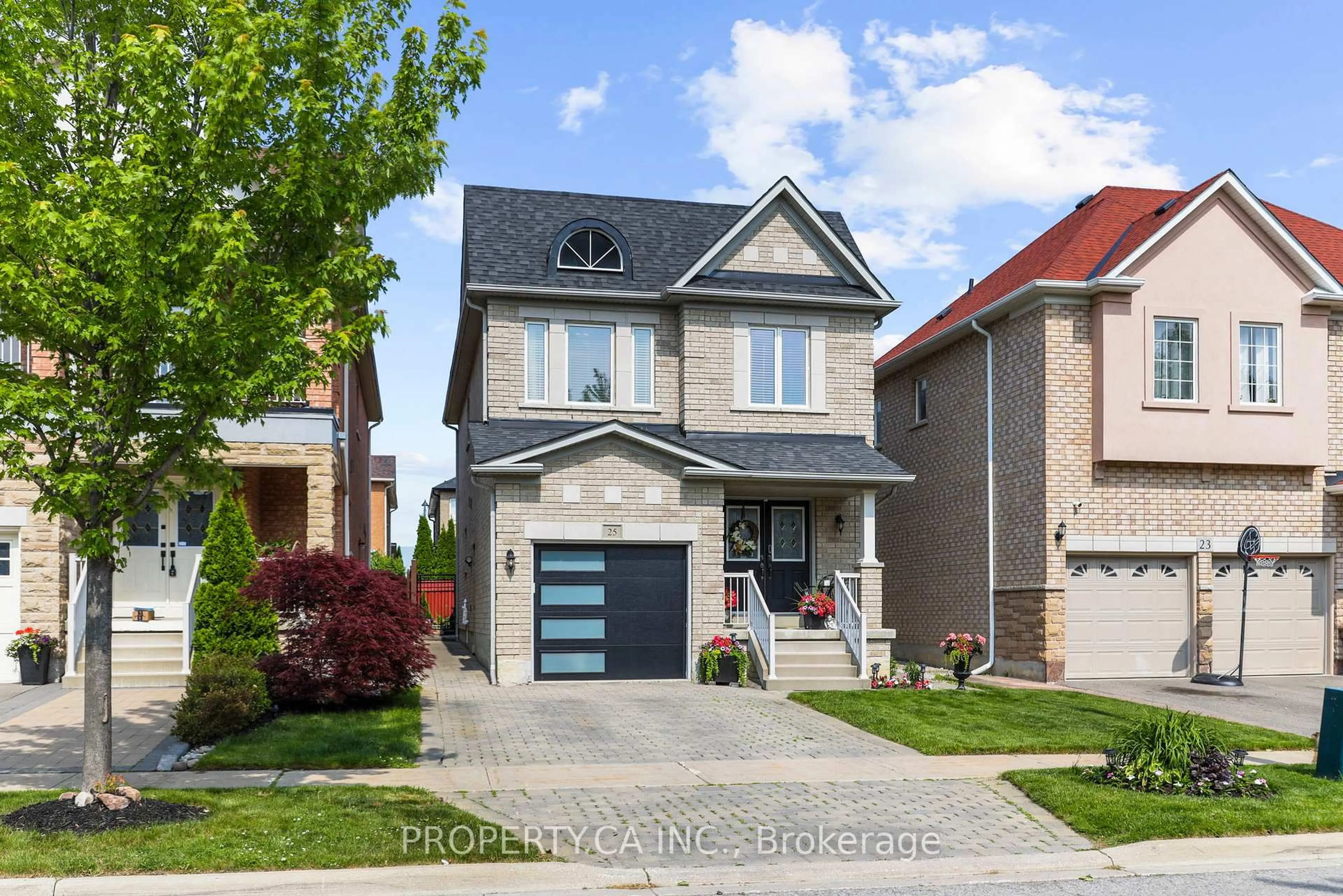Home with brick exterior material, street for 25 Boticelli Way, Vaughan Ontario L4H 0C6
