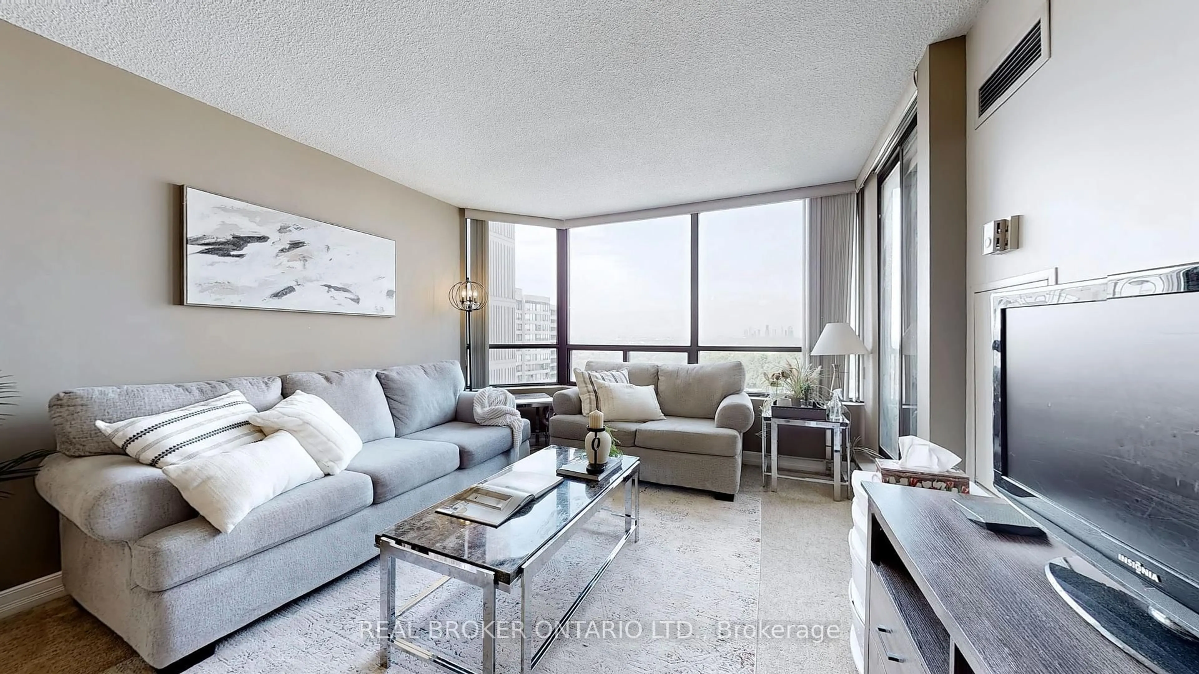 Living room with furniture, unknown for 7440 Bathurst St #1402, Vaughan Ontario L4J 7K8