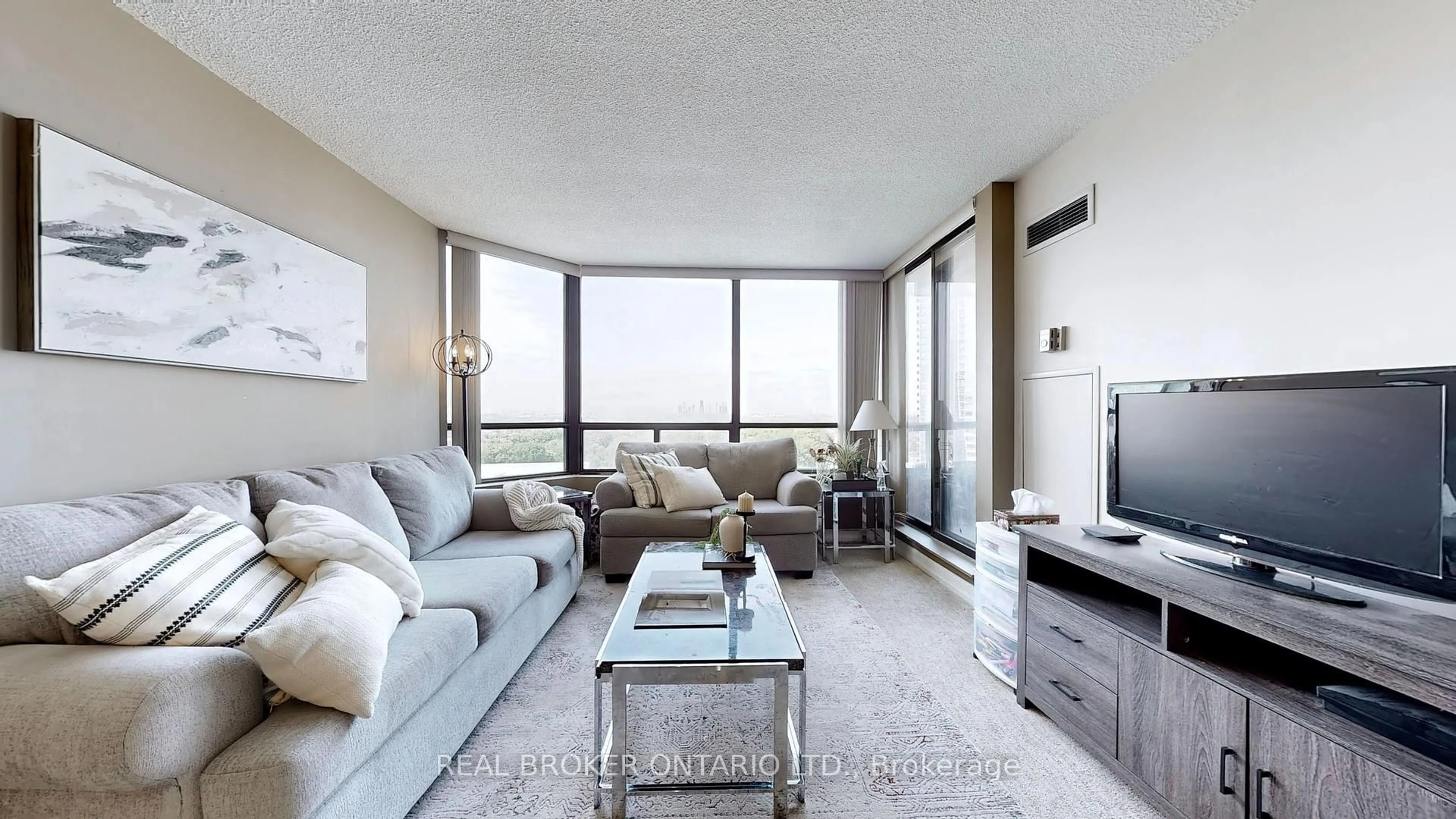 Living room with furniture, unknown for 7440 Bathurst St #1402, Vaughan Ontario L4J 7K8