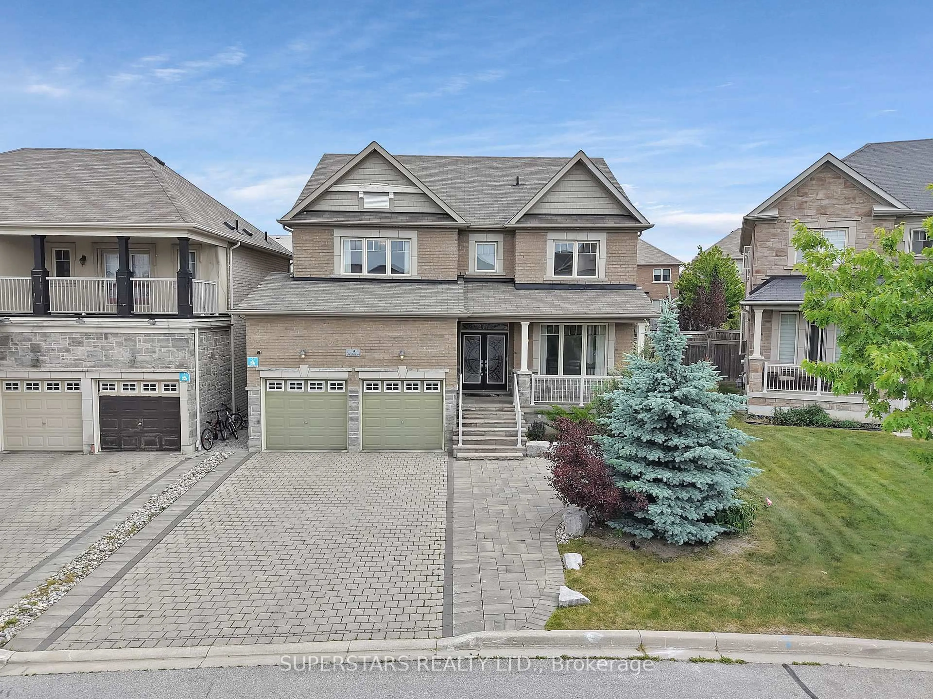 Home with brick exterior material, street for 9 Bassview Crt, Richmond Hill Ontario L4E 0M3