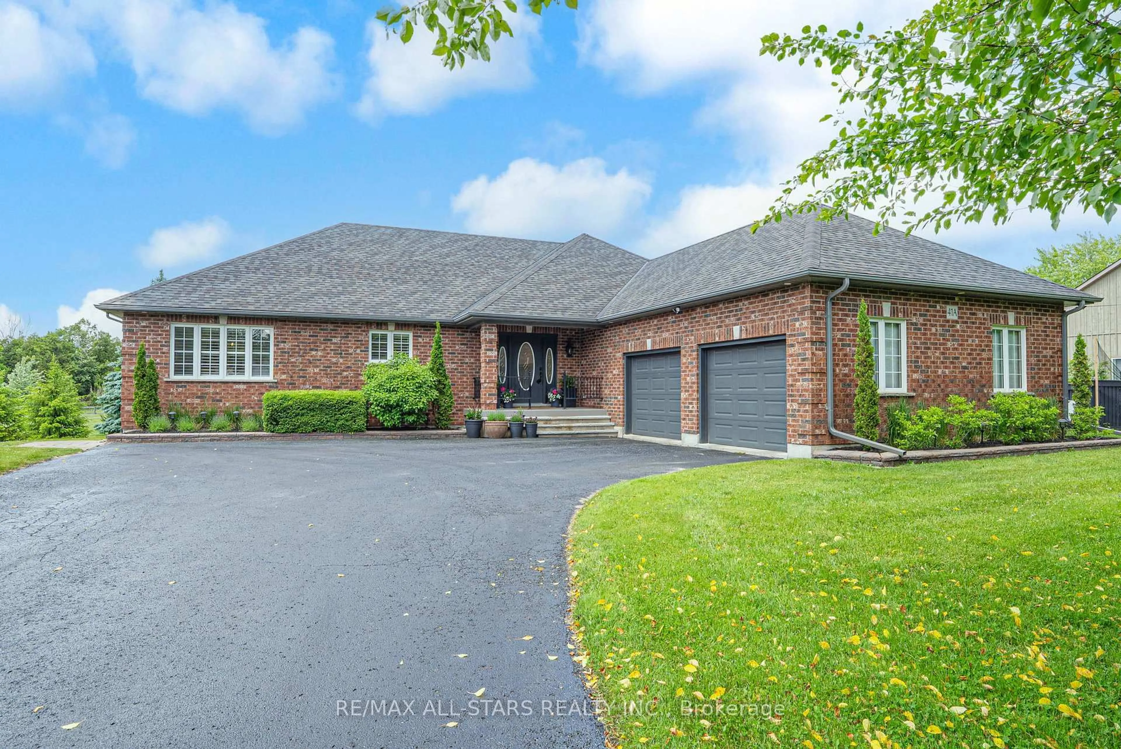 Home with brick exterior material, street for 41A Sandy Hook Rd, Uxbridge Ontario L9P 1X2