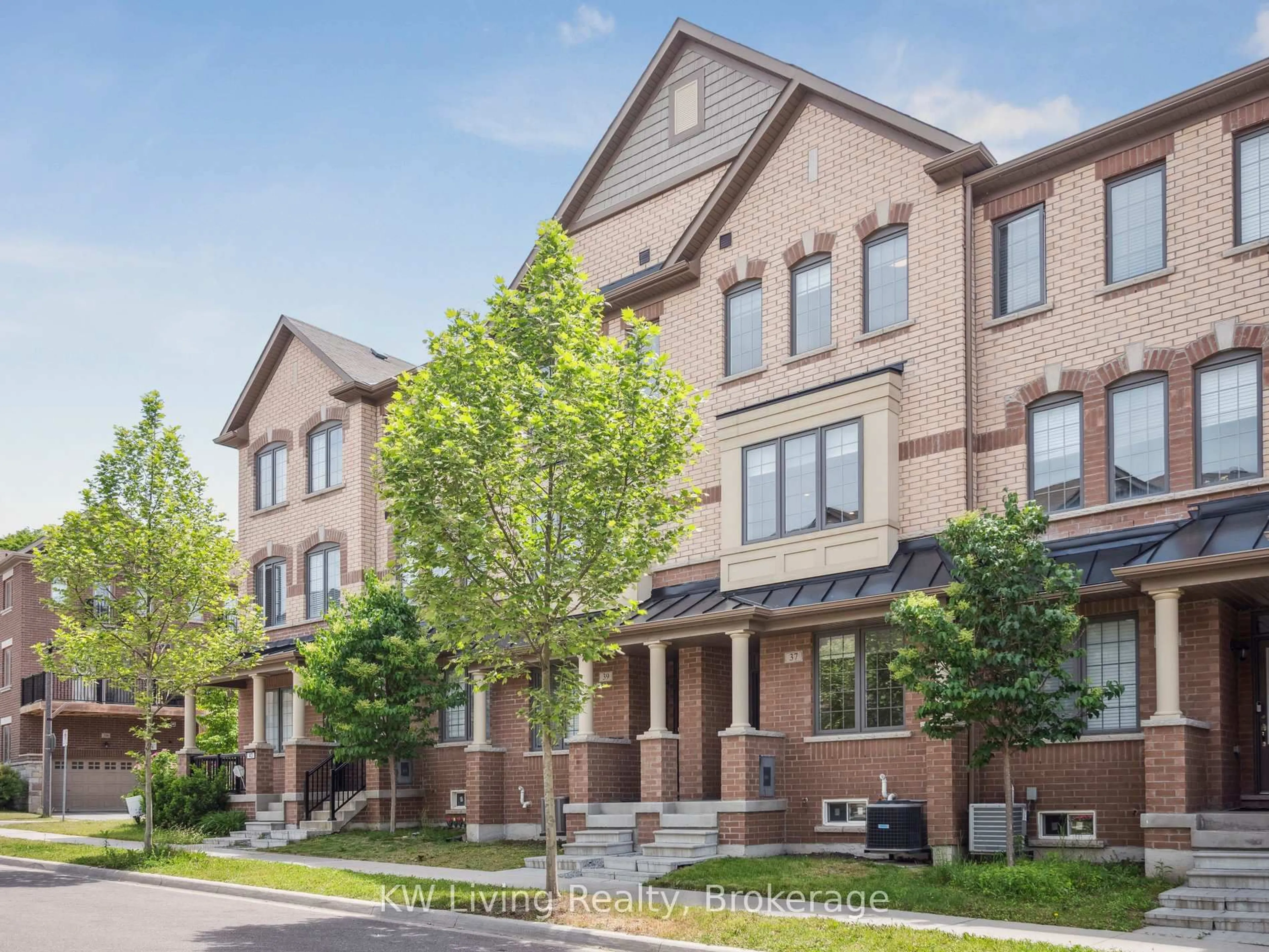 Home with brick exterior material, street for 37 Robert Joffre Leet Ave, Markham Ontario L6B 1P7