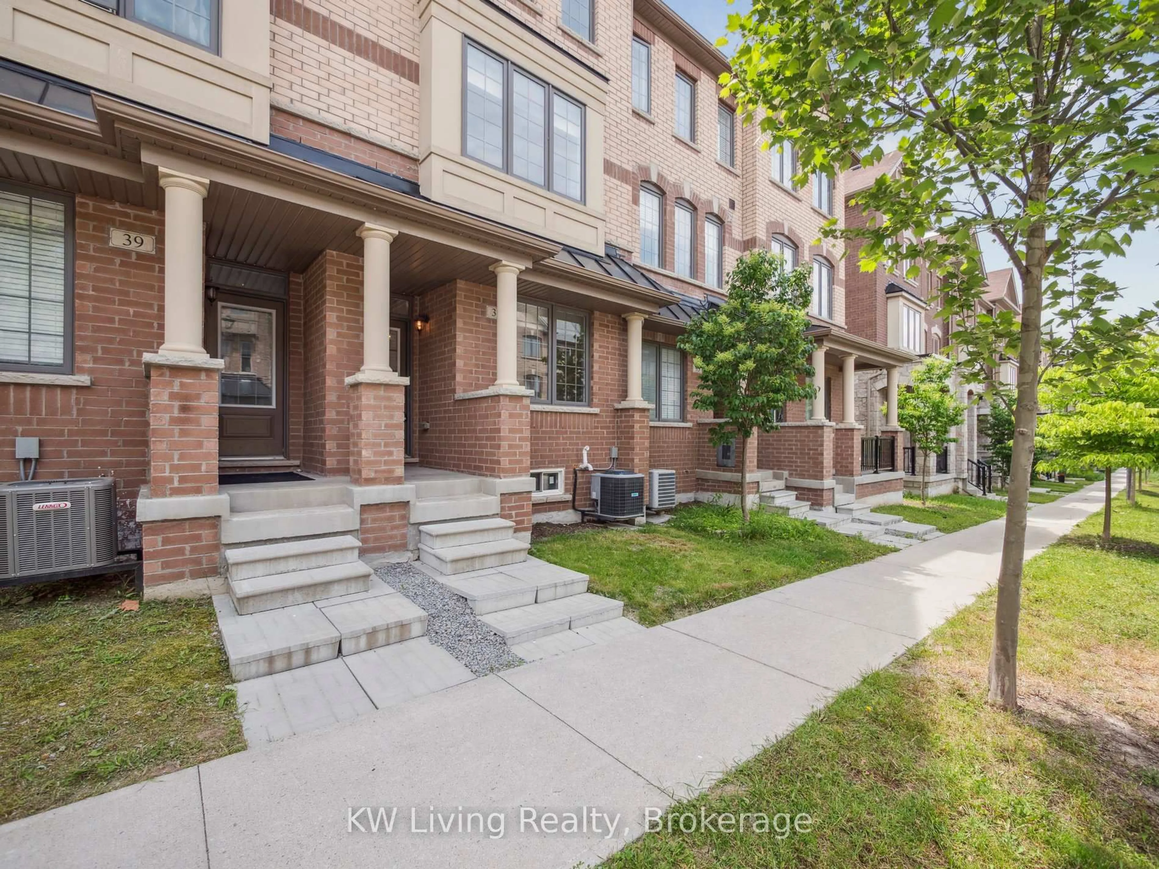 Home with brick exterior material, street for 37 Robert Joffre Leet Ave, Markham Ontario L6B 1P7