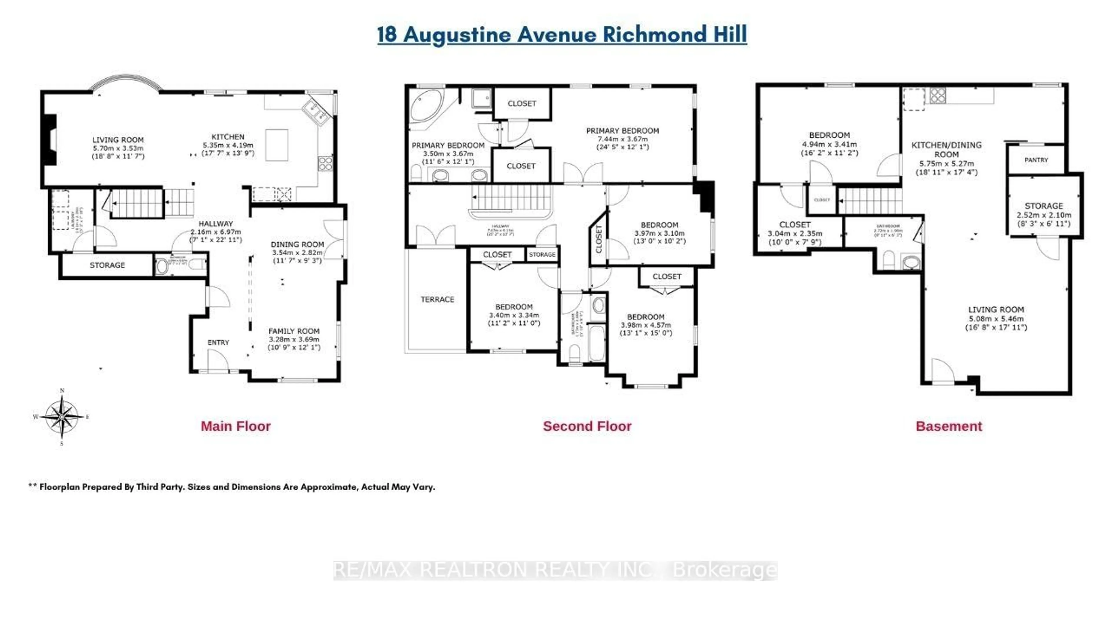 Floor plan for 18 Augustine Ave, Richmond Hill Ontario L4E 4X6