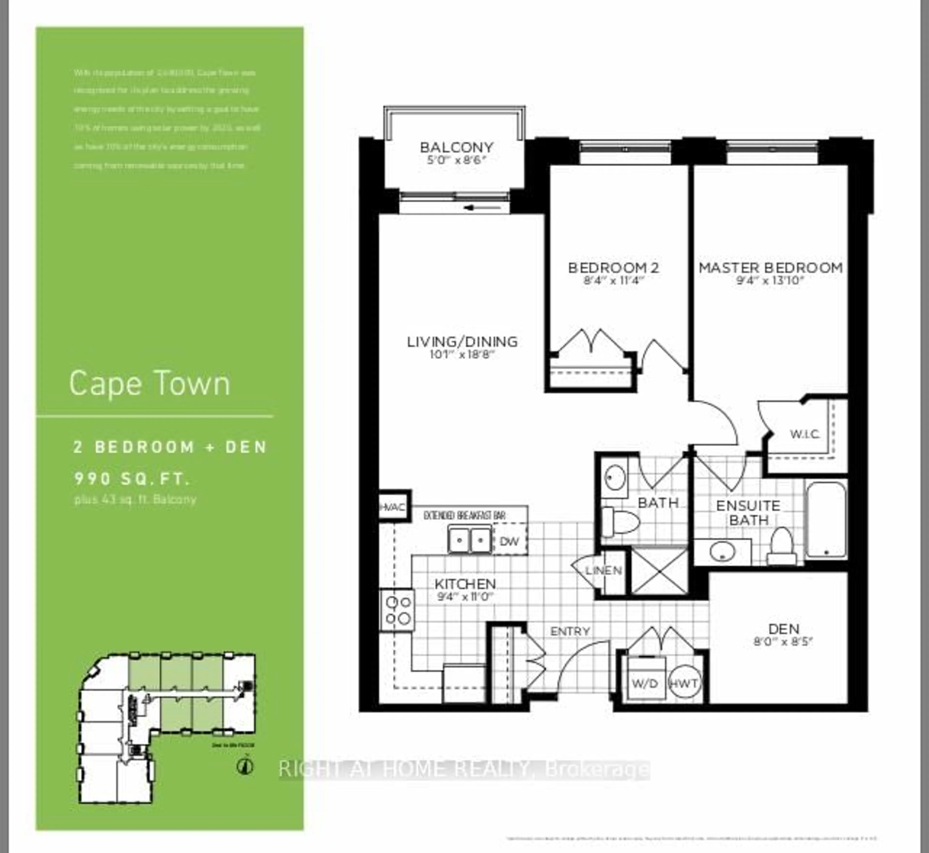 Floor plan for 5917 Main St #407, Whitchurch-Stouffville Ontario L4A 5G4
