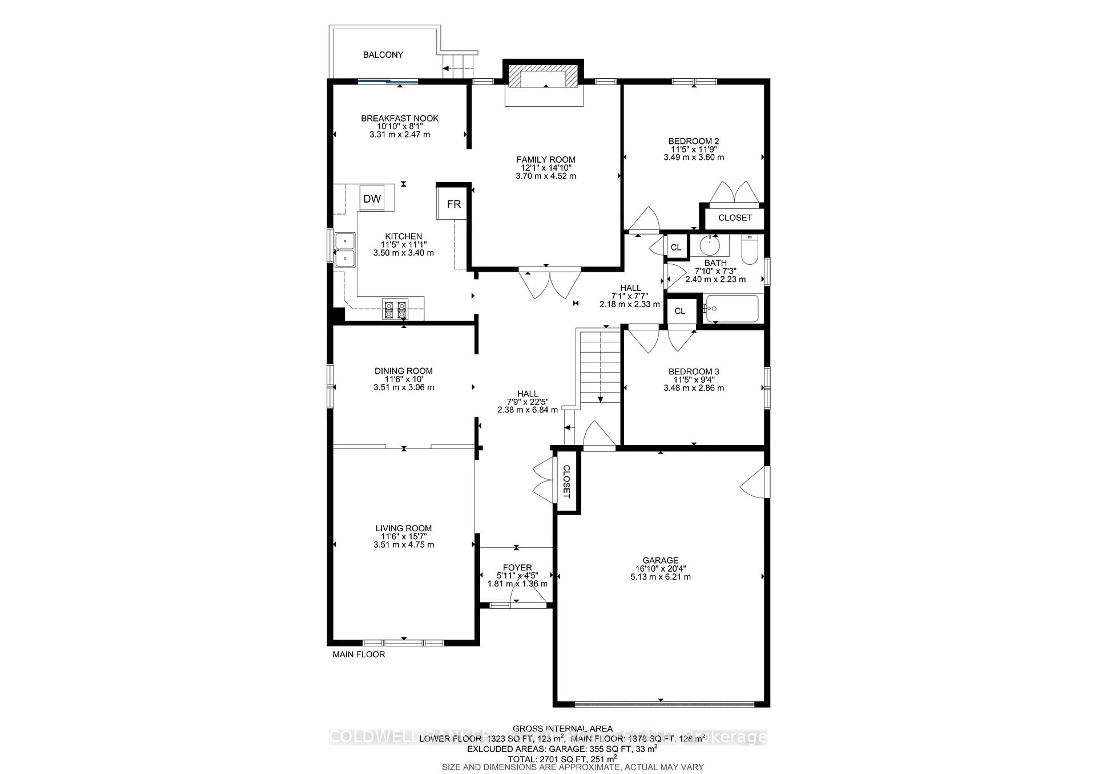 Floor plan for 39 Ewen Dr, Uxbridge Ontario L9P 1L5
