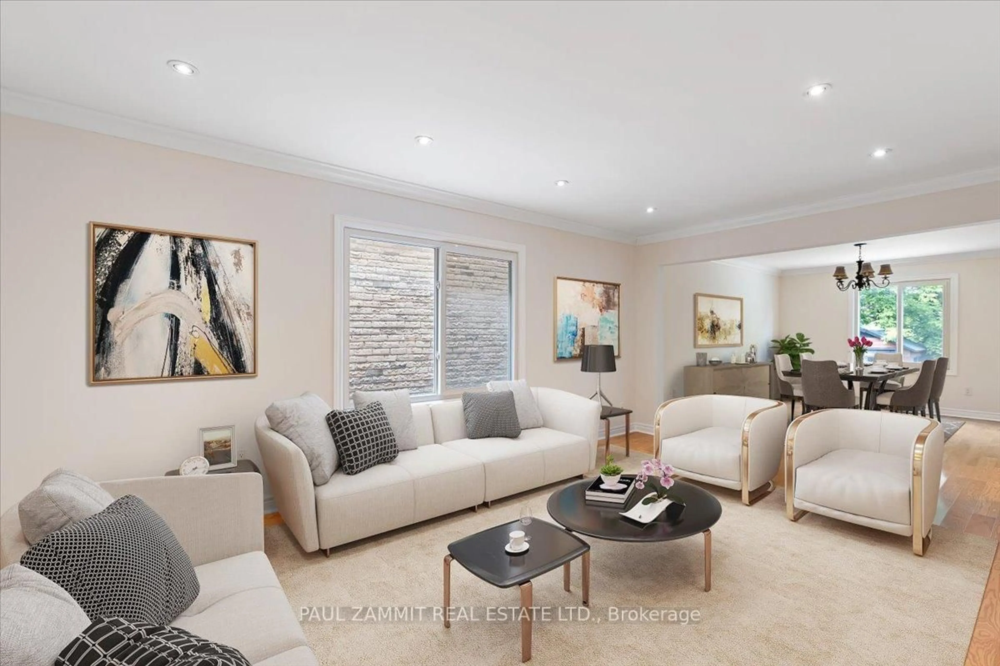 Living room with furniture, unknown for 63 Croteau Cres, Vaughan Ontario L4J 5S8