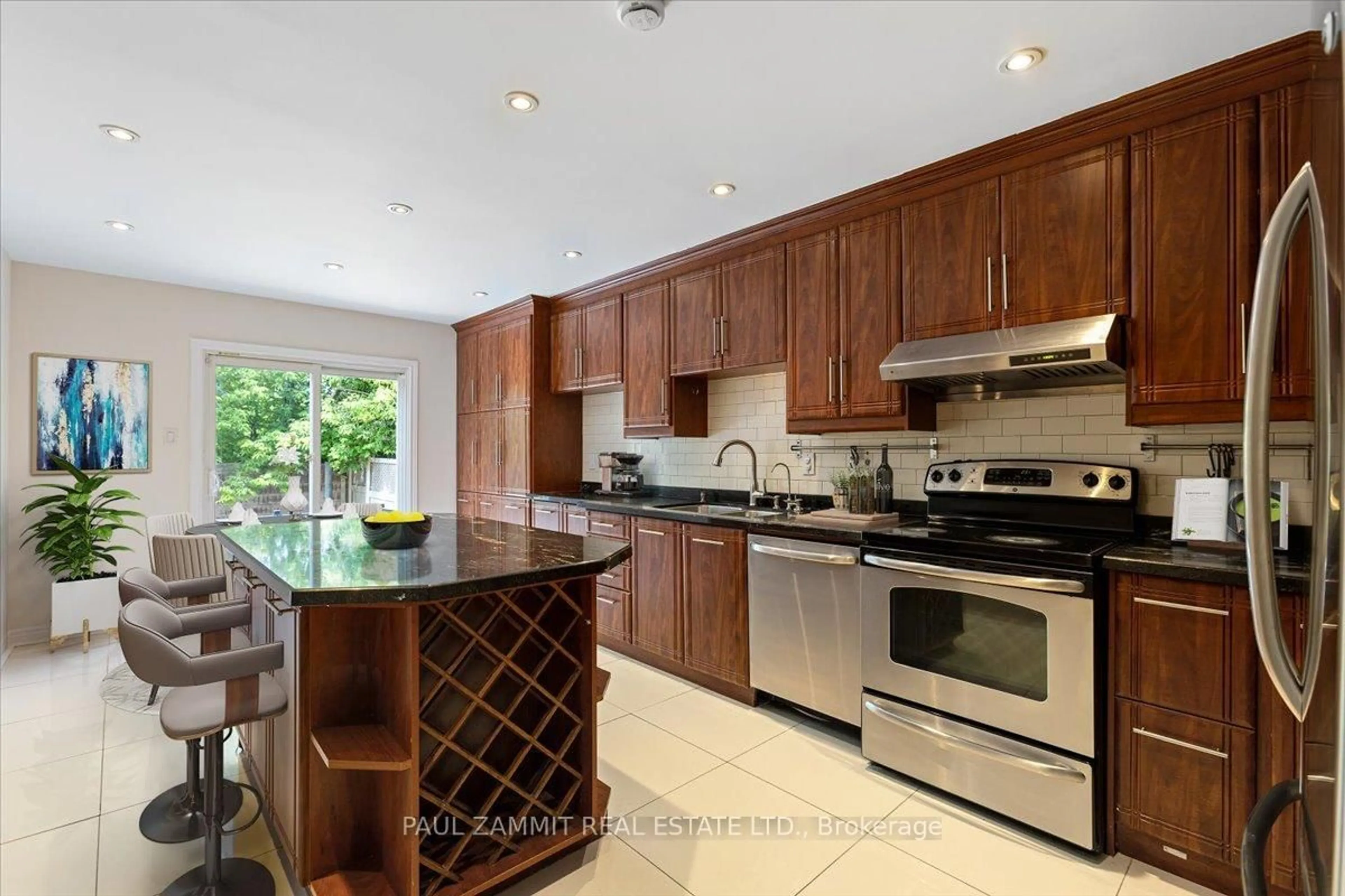 Contemporary kitchen, ceramic/tile floor for 63 Croteau Cres, Vaughan Ontario L4J 5S8