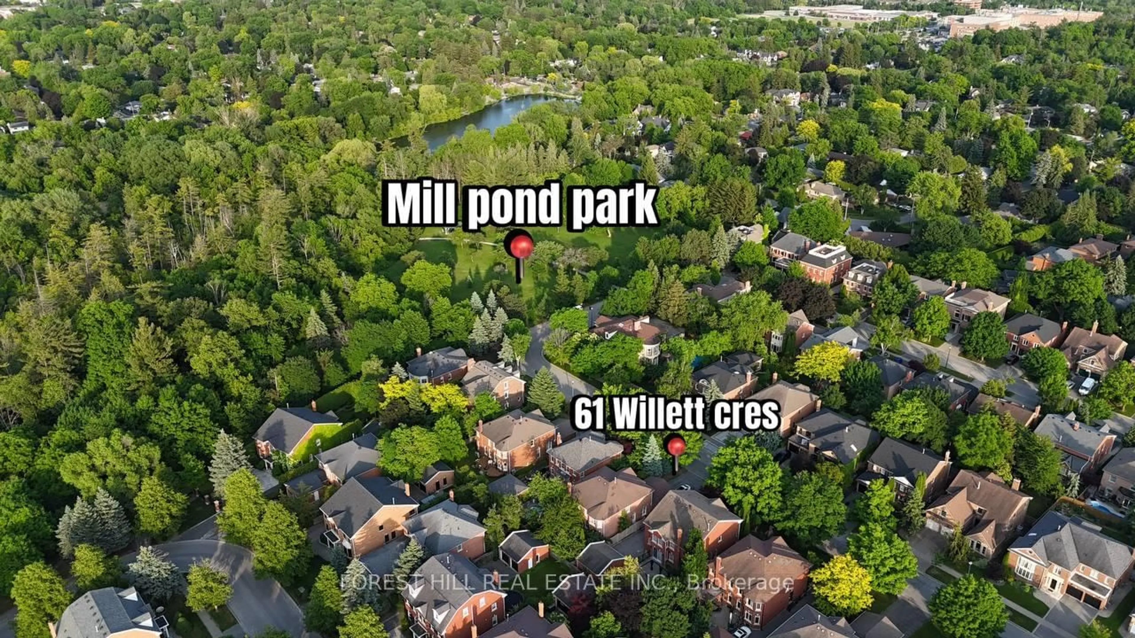 A pic from outside/outdoor area/front of a property/back of a property/a pic from drone, unknown for 61 Willett Cres, Richmond Hill Ontario L4C 7W2