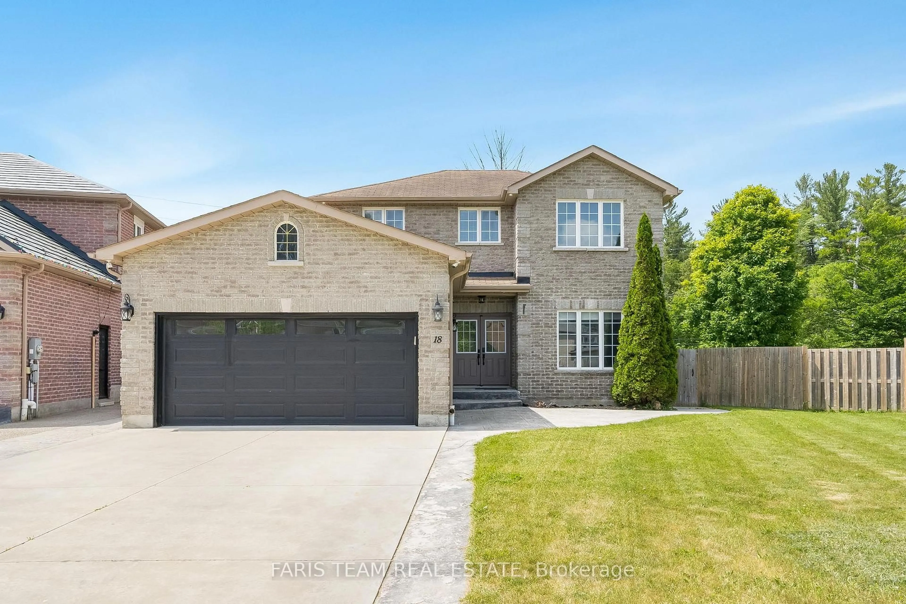 Home with brick exterior material, street for 18 Mancini Dr, Essa Ontario L3W 0A6
