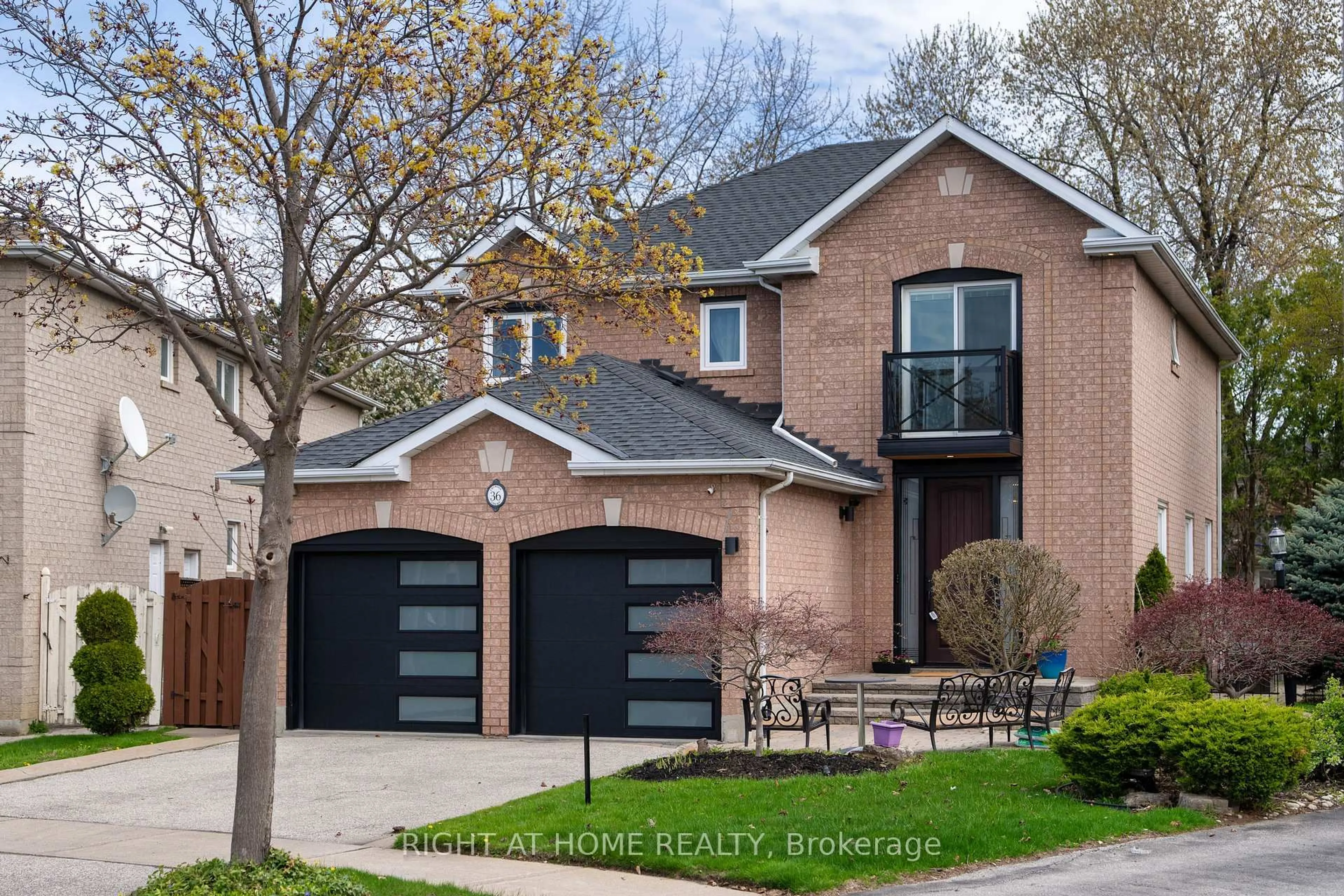 Home with brick exterior material, street for 36 Crimson Crt, Richmond Hill Ontario L4C 0J5